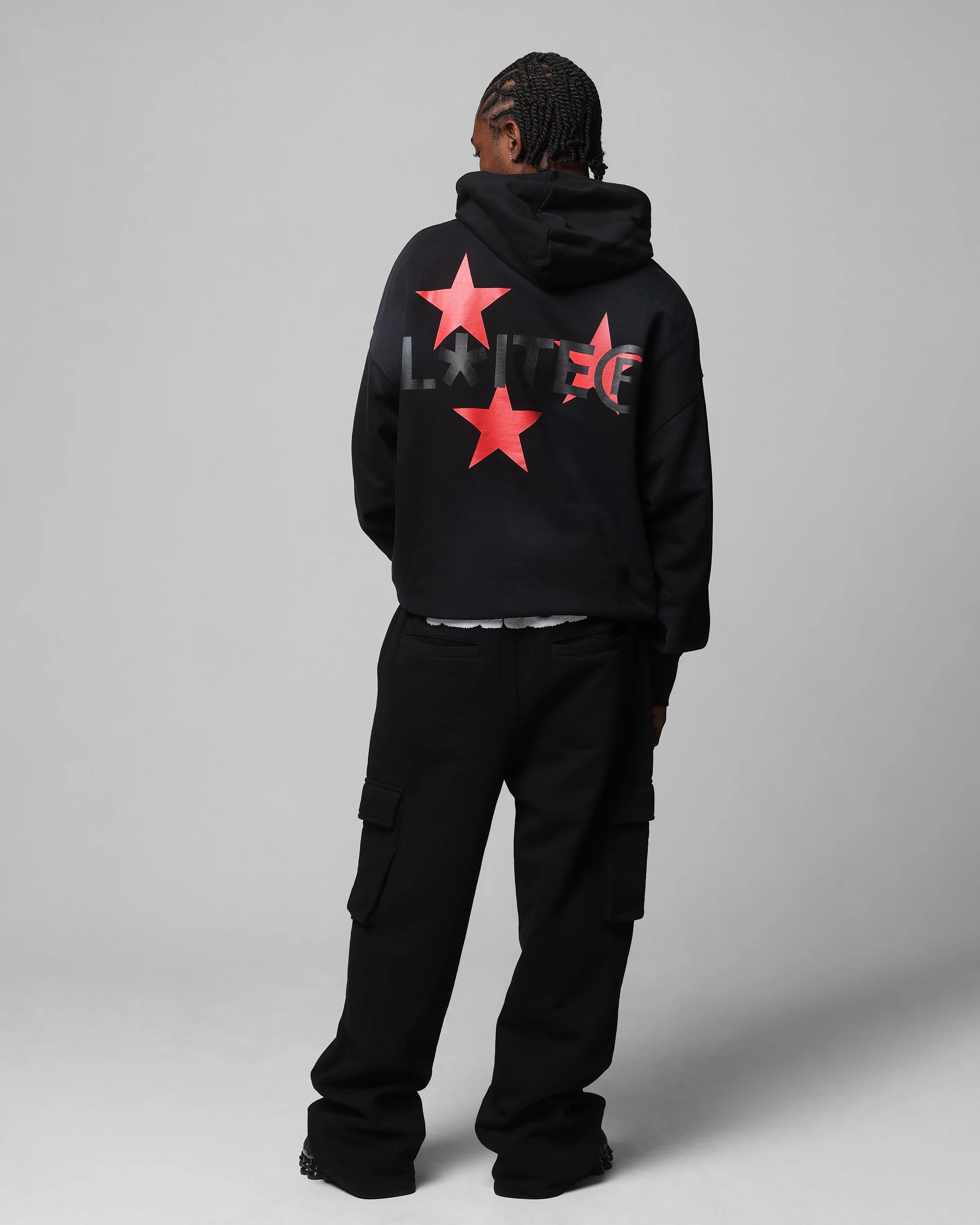 Loiter Trackstar Hoodie Washed Black - Image 4
