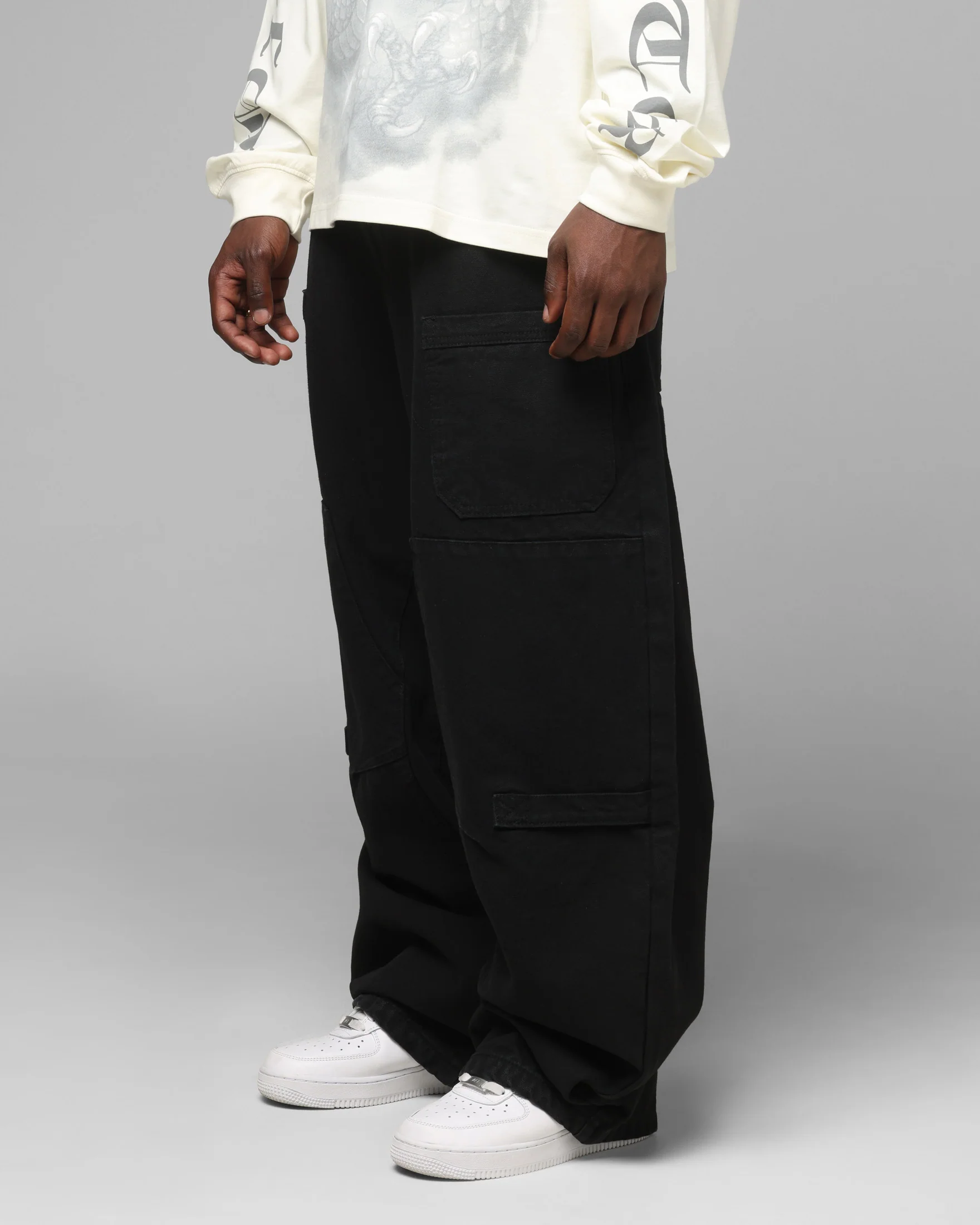 Loiter Utility Work Pants Black - Image 6