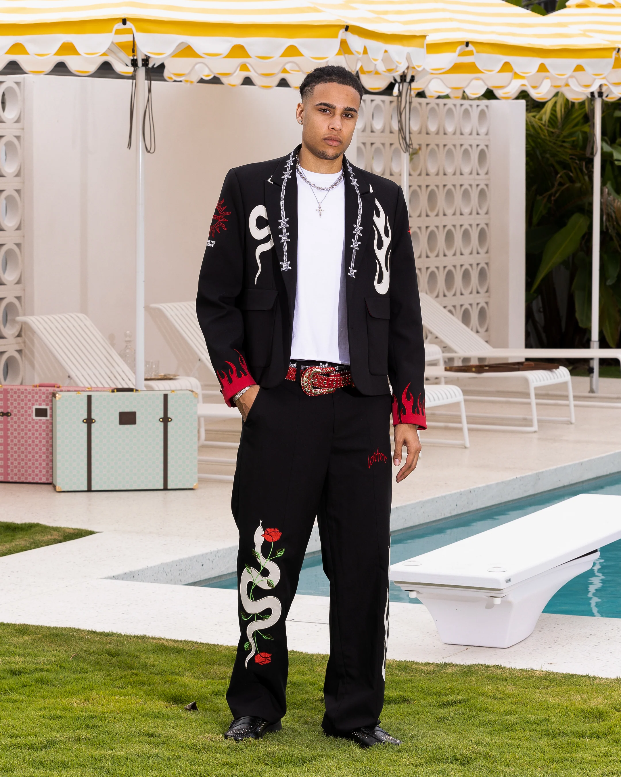 Loiter Western Blazer Jacket Black - Image 3