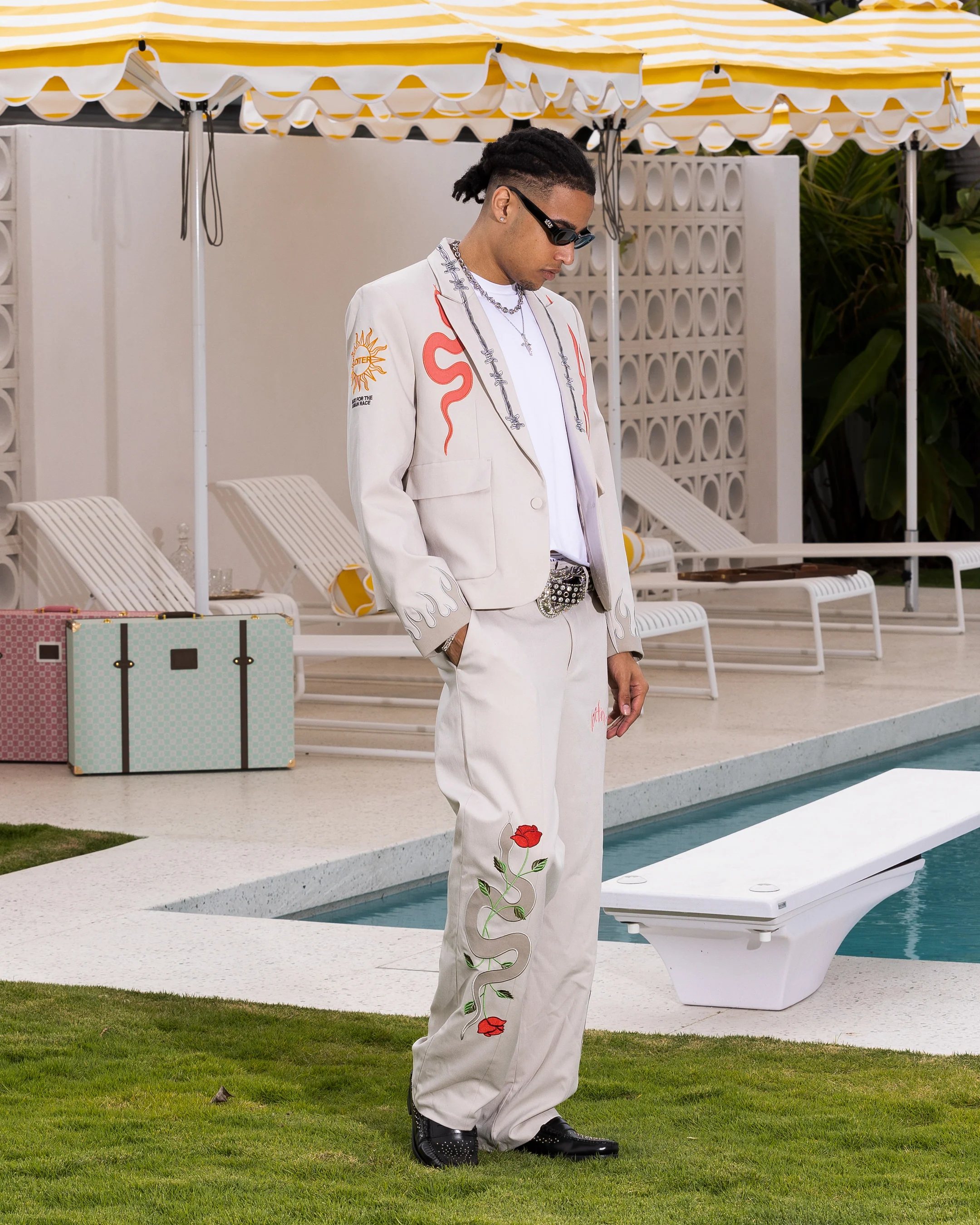 Loiter Western Trouser Off White - Image 2