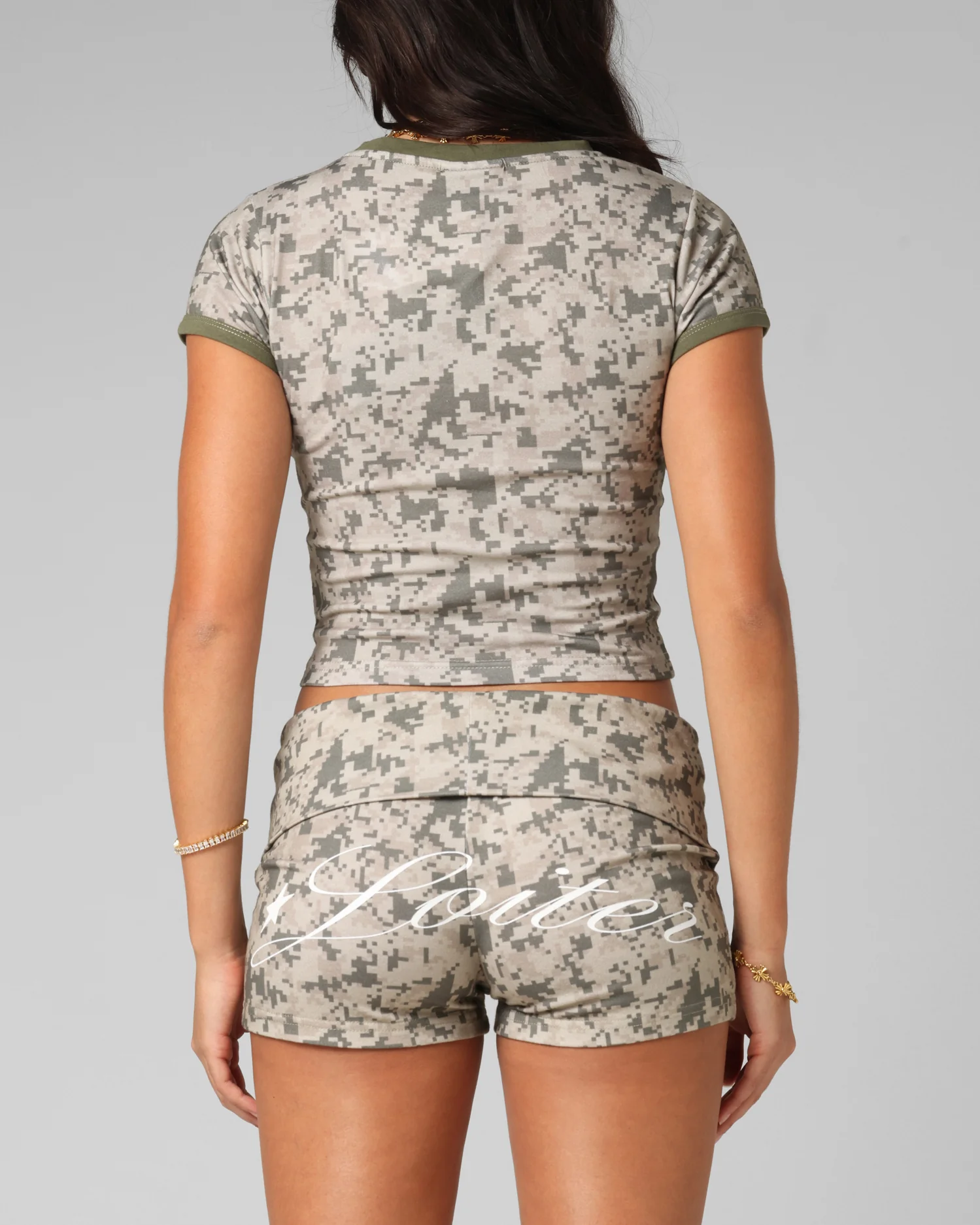 Loiter Women's Checkpoint Baby T-Shirt Digi Camo - Image 3