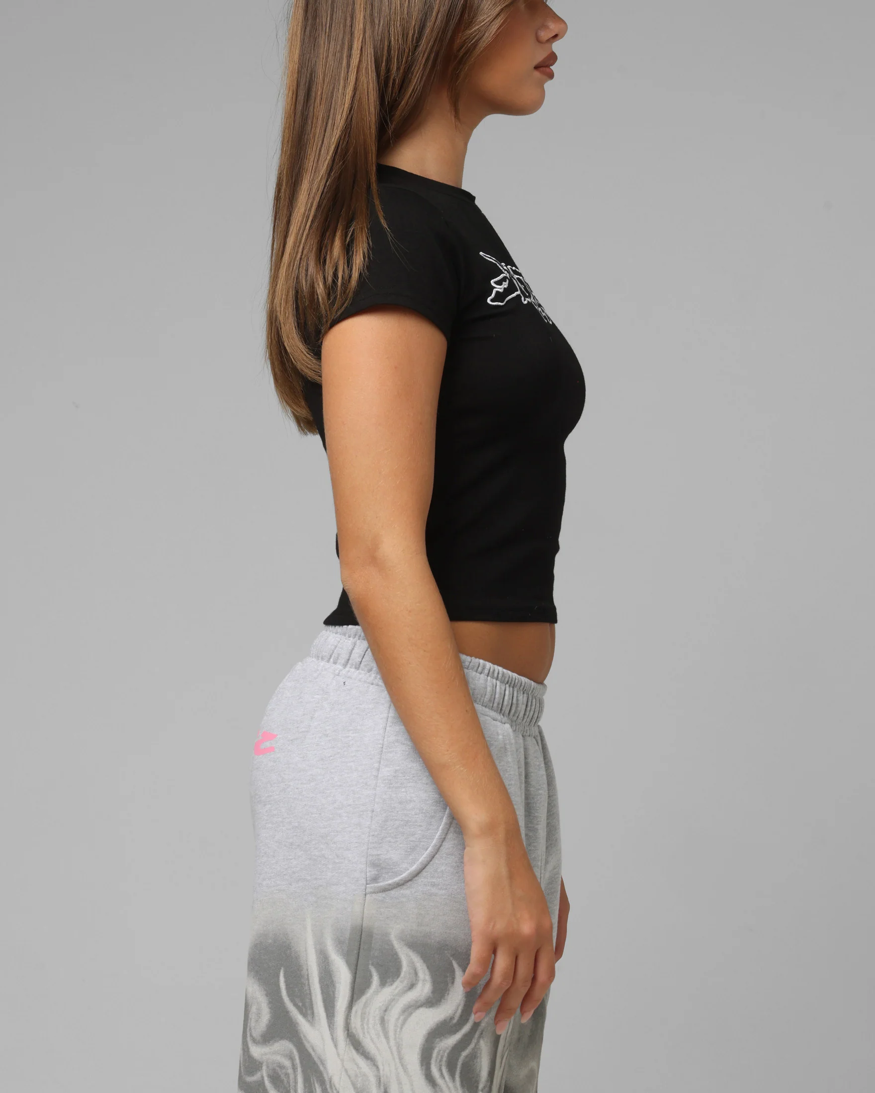 Loiter Women's Global Baby T-Shirt Black - Image 4