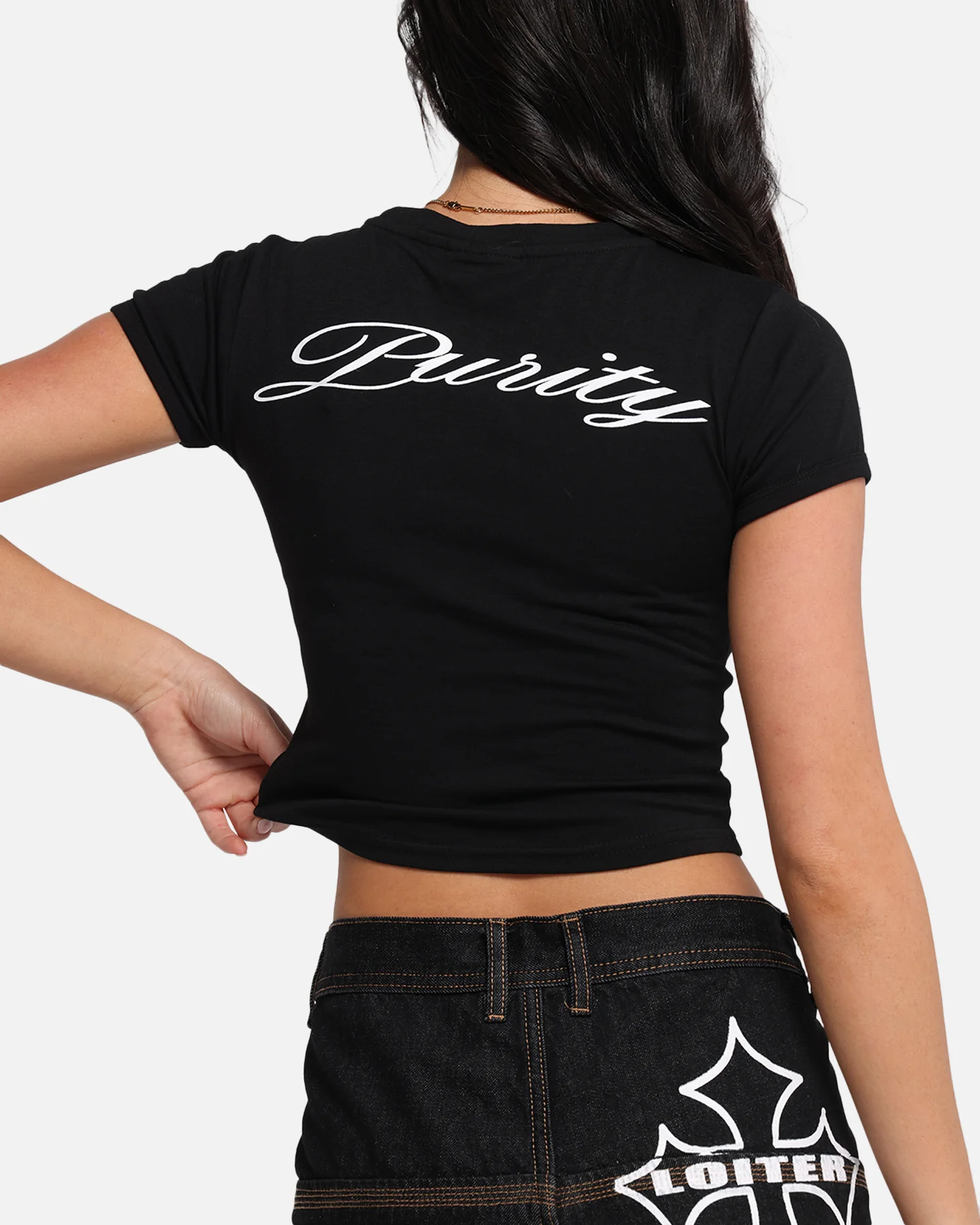 Loiter Women's Purity Baby T-Shirt Black - Image 8
