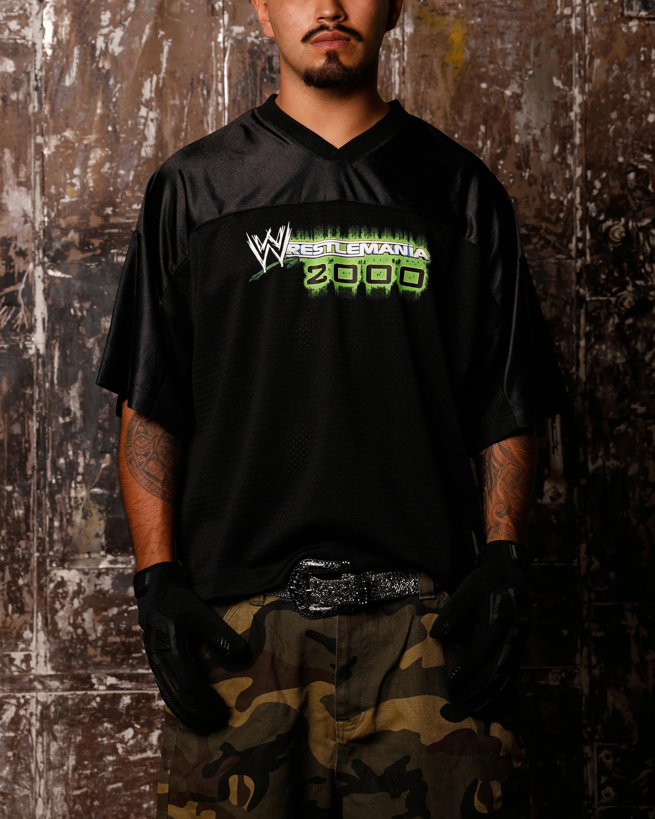Loiter X WWE Wrestle Mania Training Jersey Black - Image 2