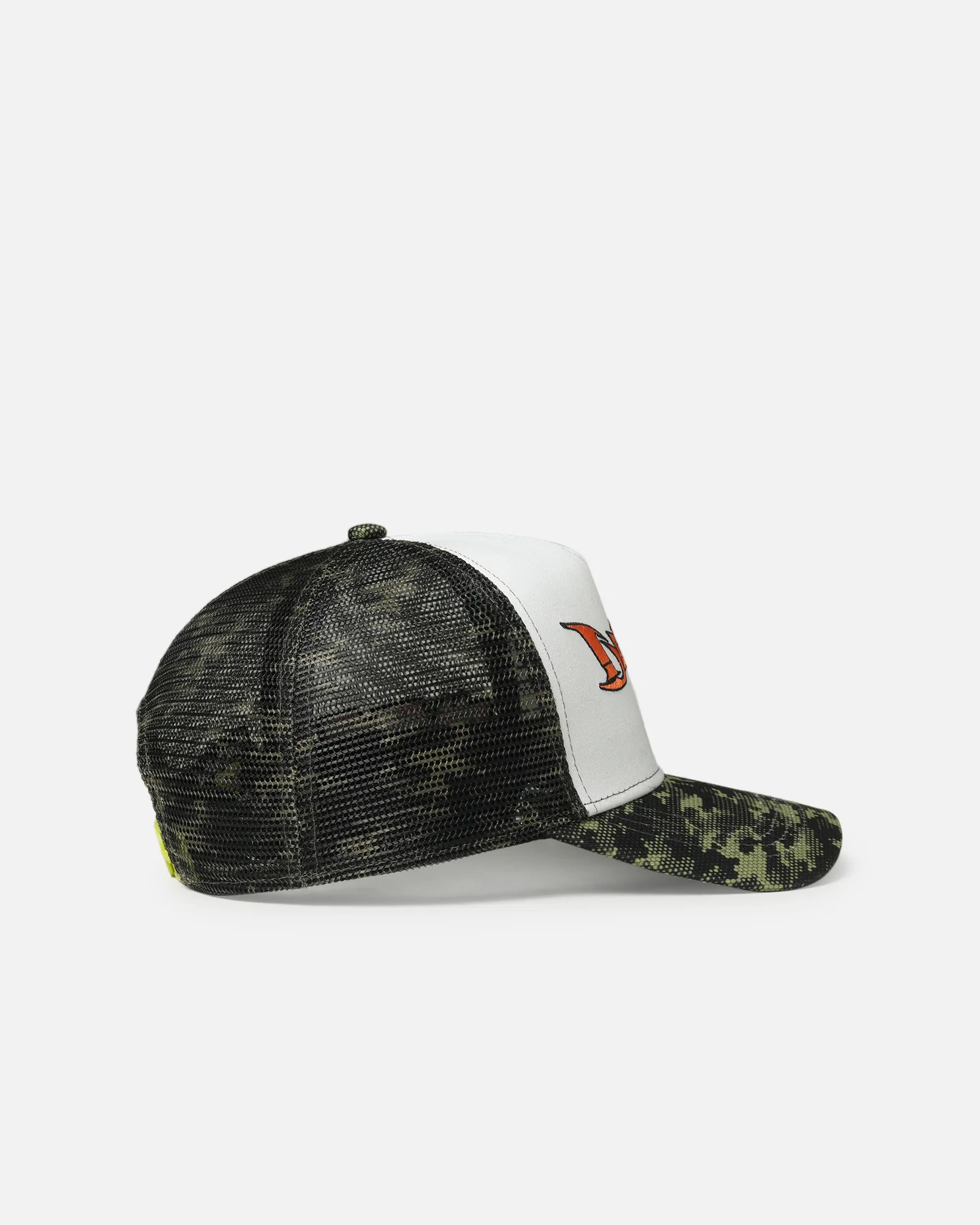 Loiter X Yu-Gi-Oh! Millenium Puzzle Snapback Hat Green Camo - Image 3