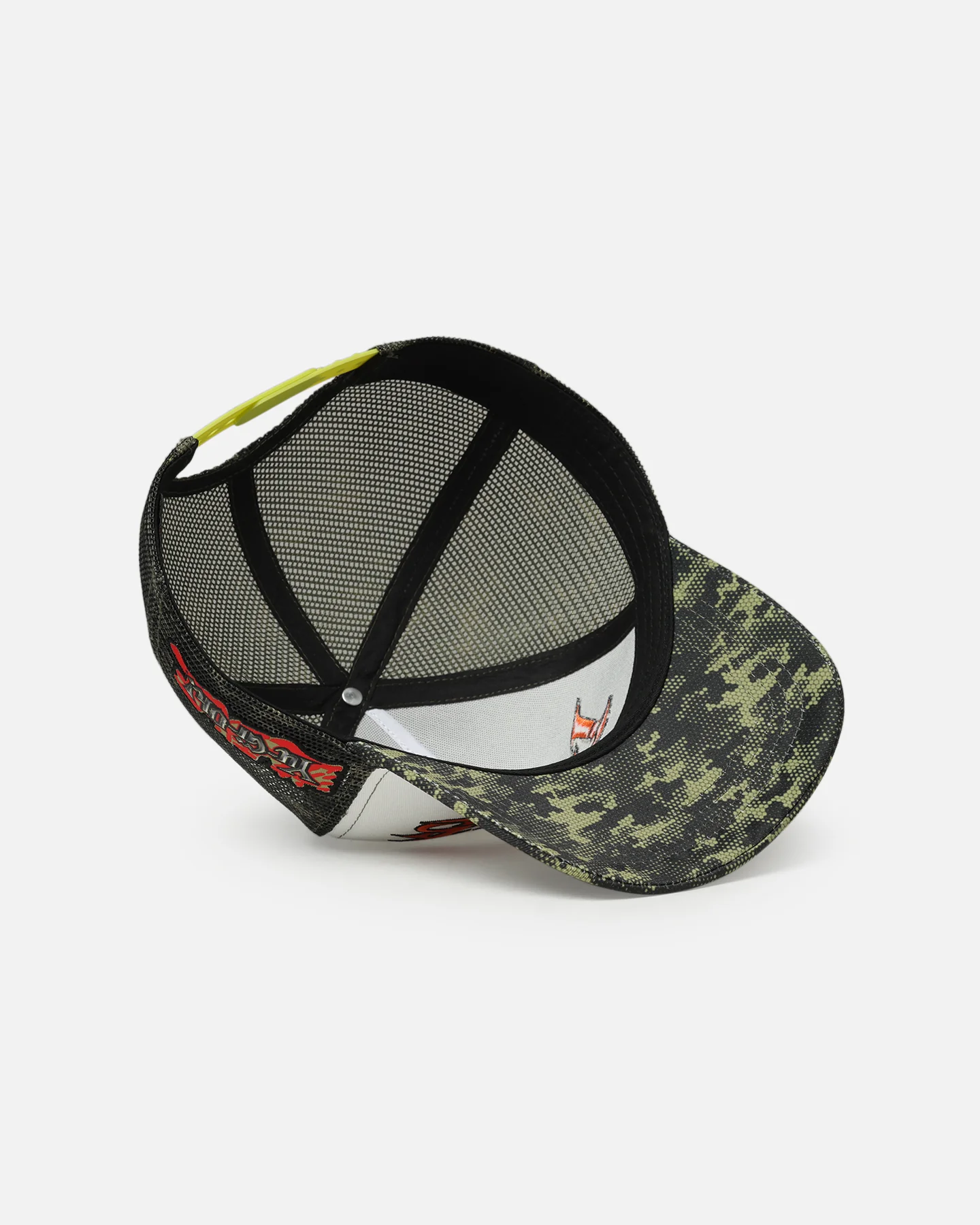 Loiter X Yu-Gi-Oh! Millenium Puzzle Snapback Hat Green Camo - Image 6