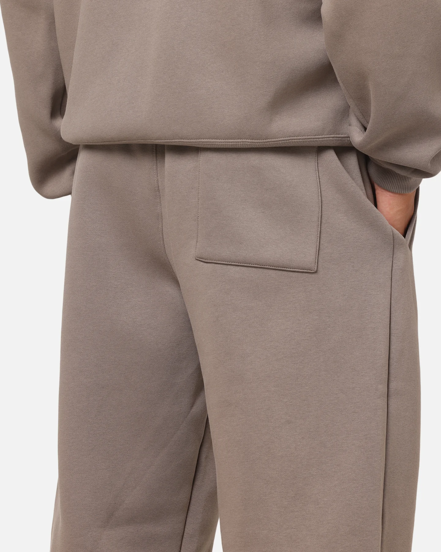 Jordan Jumpman Brooklyn Fleece Oversized Open-Hem Pants Olive Grey/Black - Image 4
