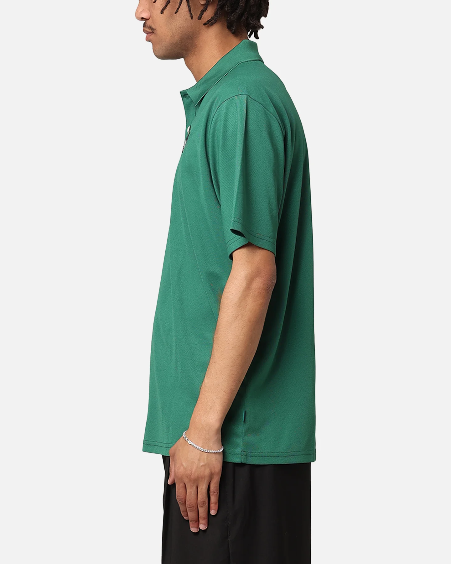 Malbon Pimento Performance Pique Polo Shirt Kelly Green - Image 5