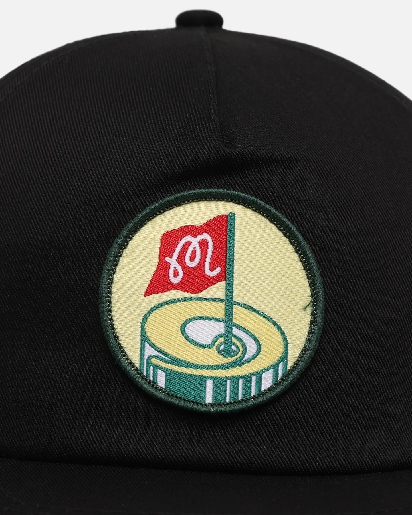 Malbon Pin High Painters 6 Panel Snapback Black - Image 5
