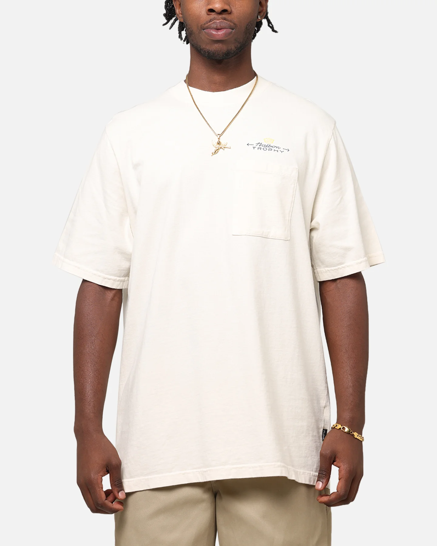 Malbon Pocket T-Shirt Black - Image 2