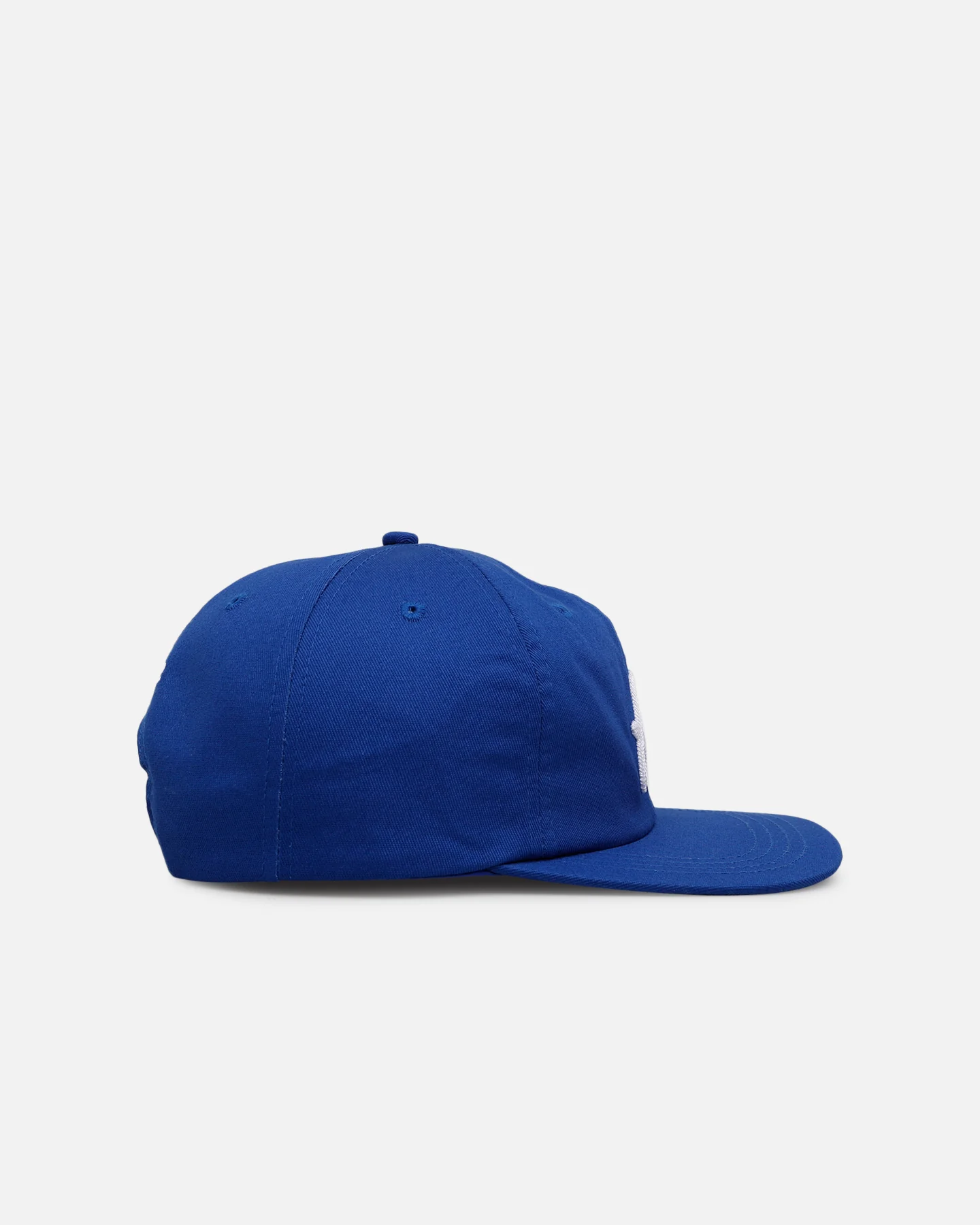 Malbon Script Chainstitch Snapback Blue - Image 3