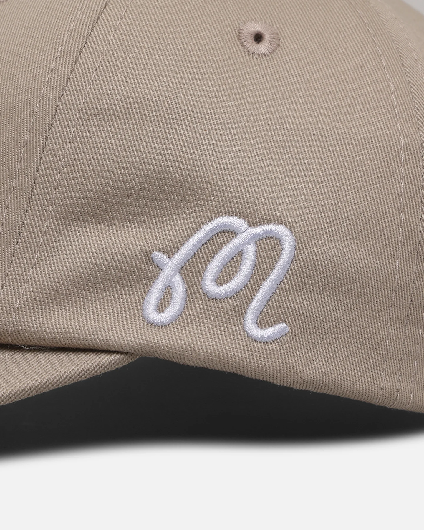 Malbon Washed Cotton Twill Strapback Sand - Image 5