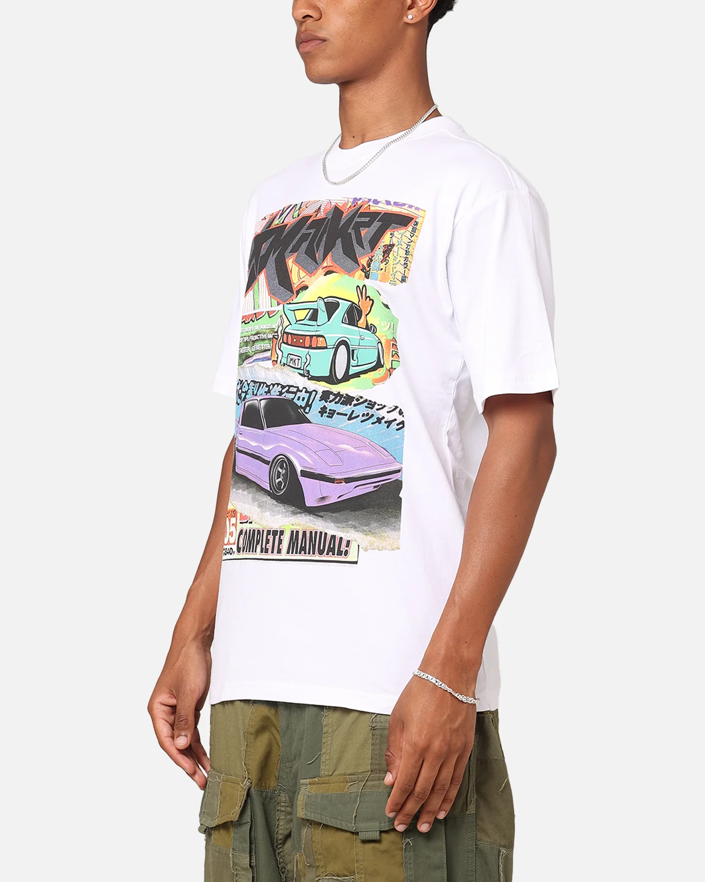 Market Auto Salon T-Shirt White - Image 5
