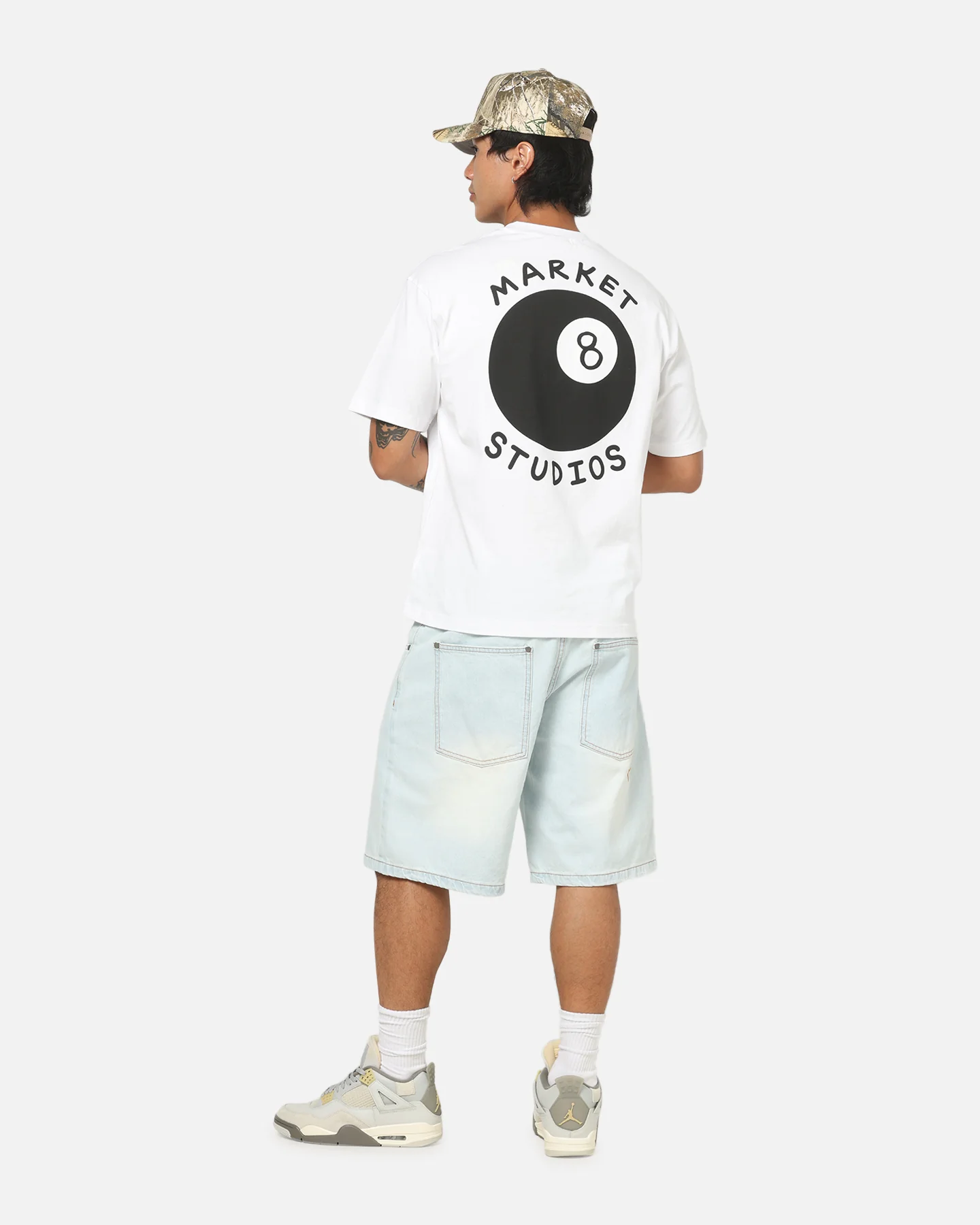 Market Eight Ball T-Shirt White - Image 3