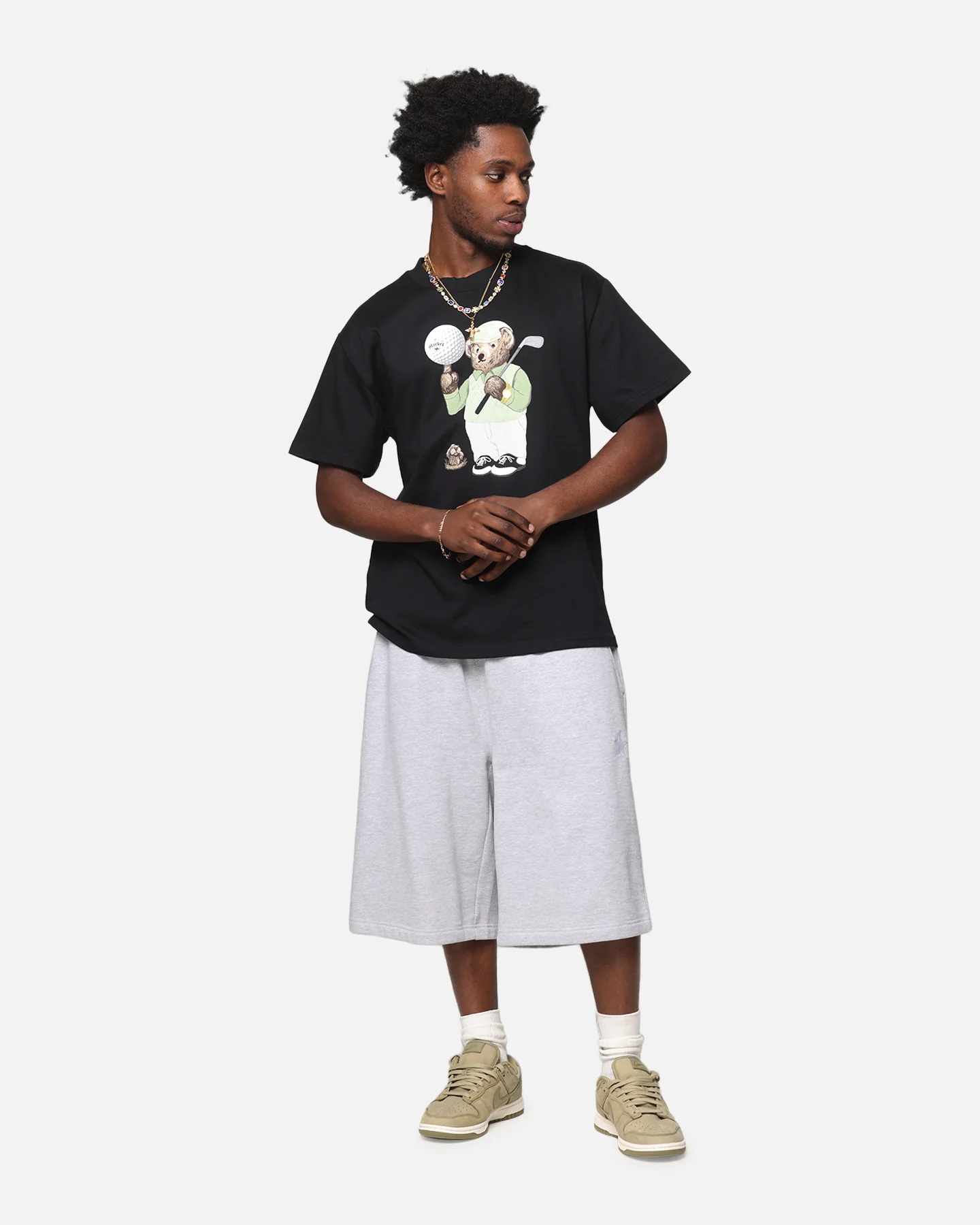 Market Par 5 Bear T-Shirt Black - Image 2