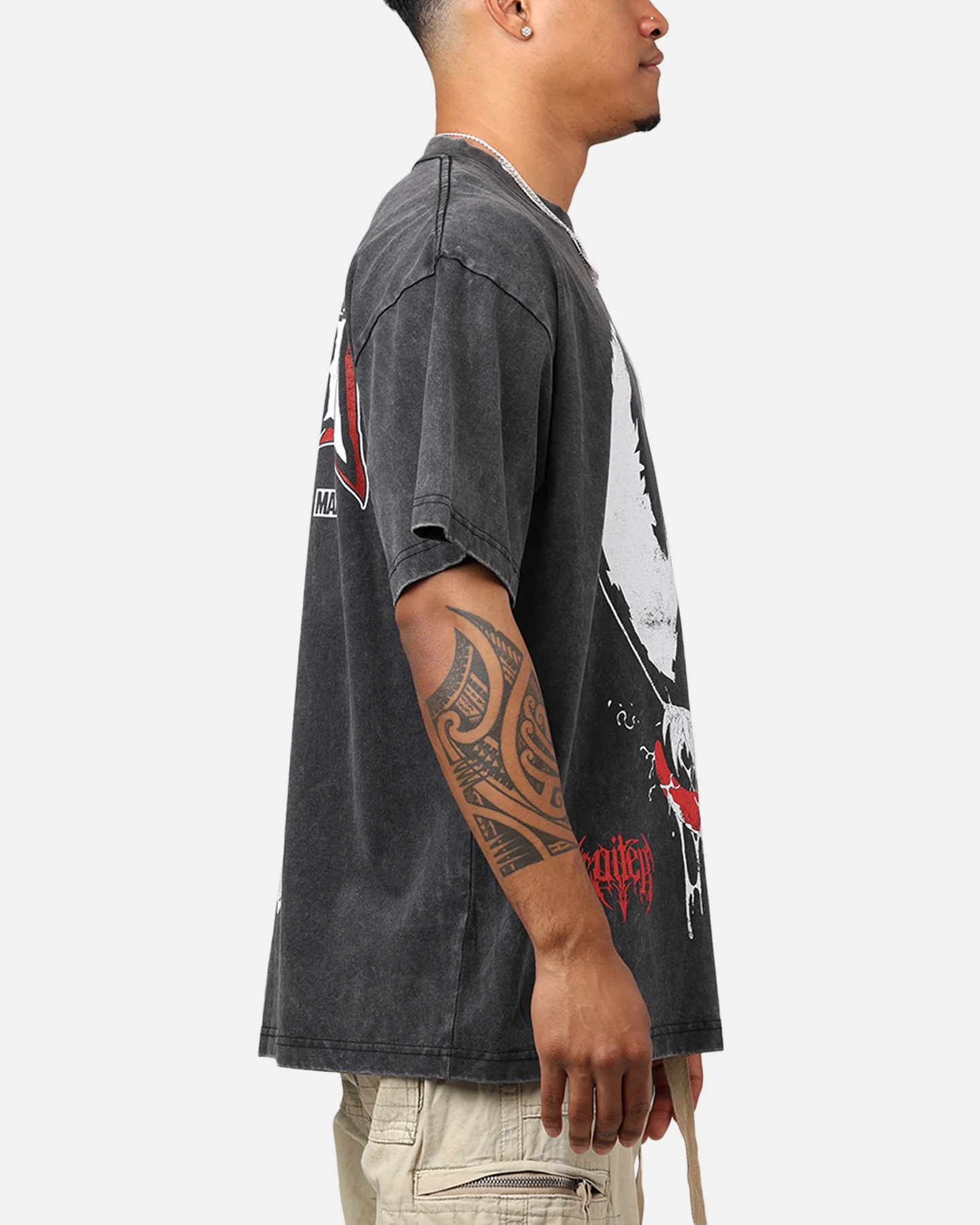 Marvel Spider-Man Venom T-Shirt Black Acidwash - Image 4
