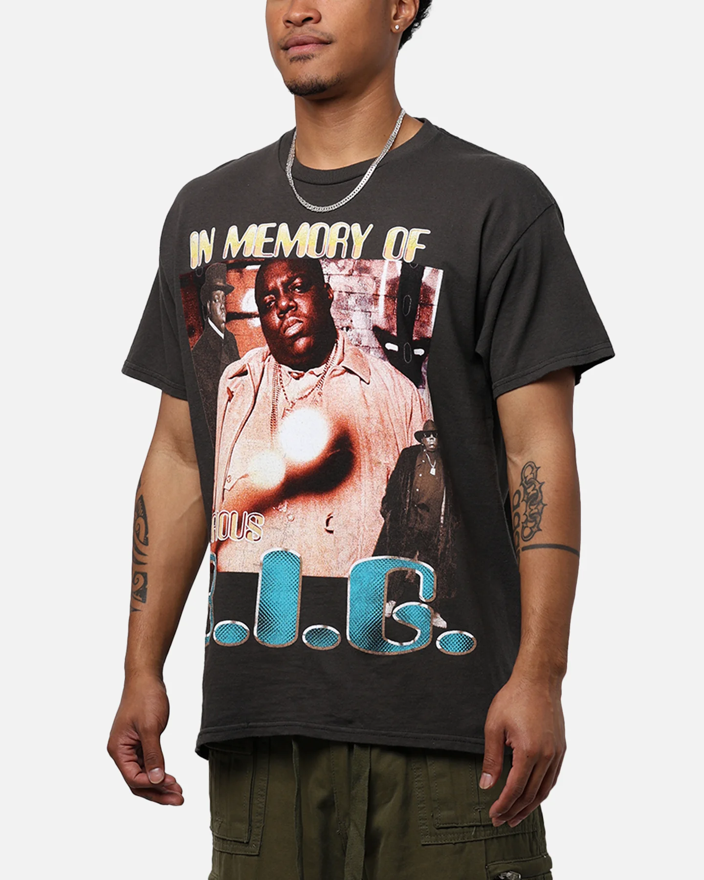 Merch Traffic Notorious BIG T-Shirt Black - Image 7