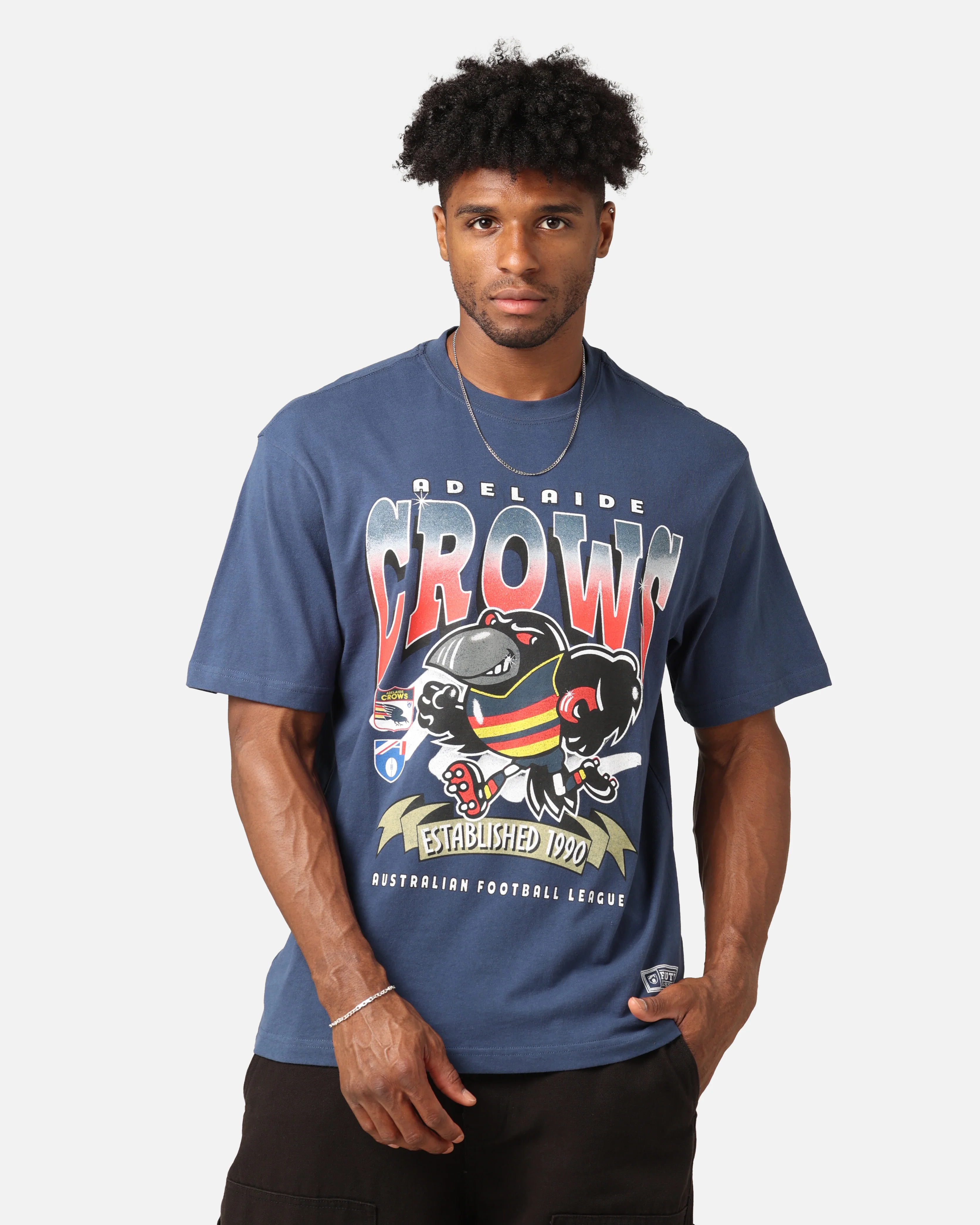 Mitchell & Ness Adelaide Crows Character T-Shirt Blue - Image 2