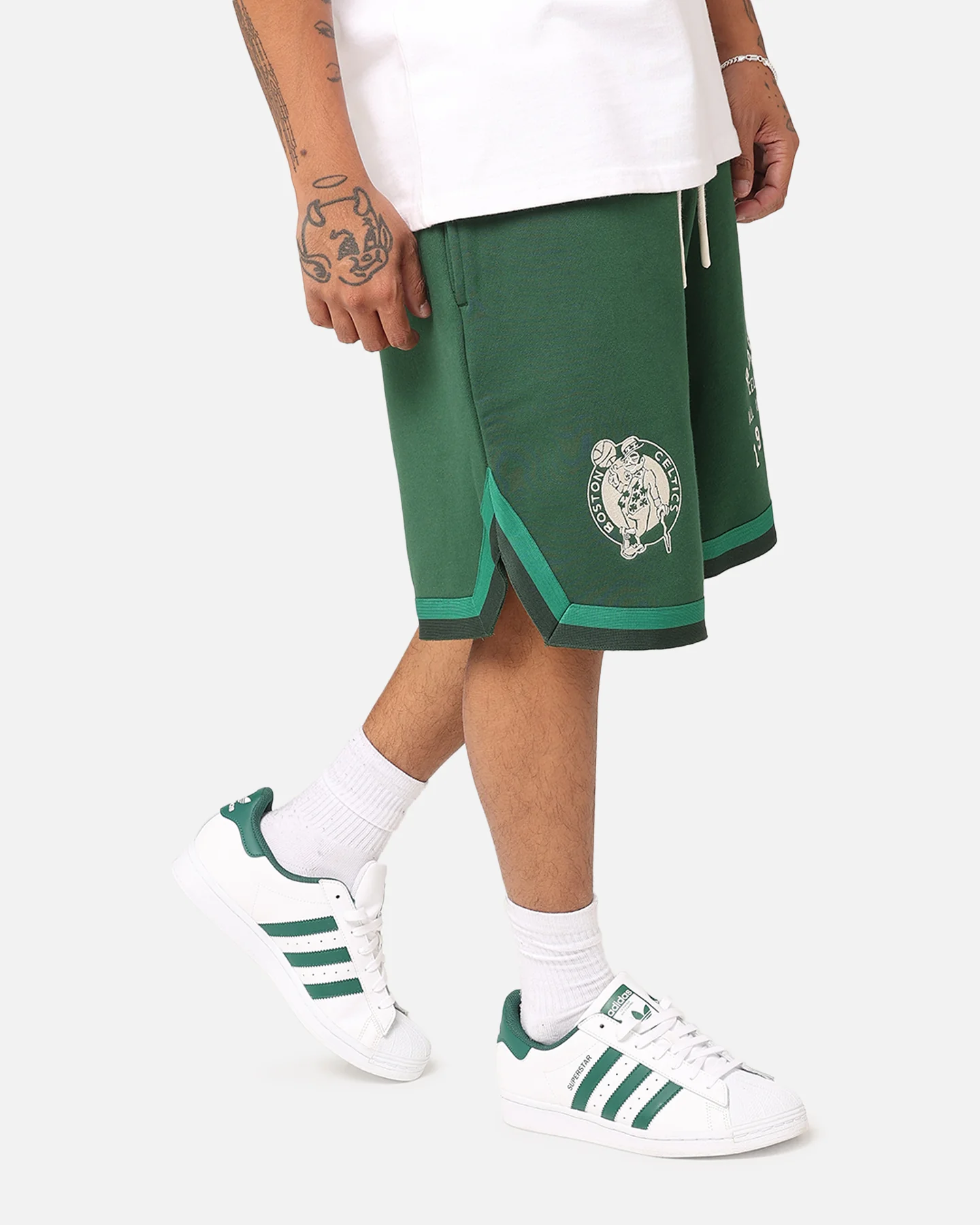 Mitchell & Ness Boston Celtics All American Shorts Faded Dark Green - Image 3