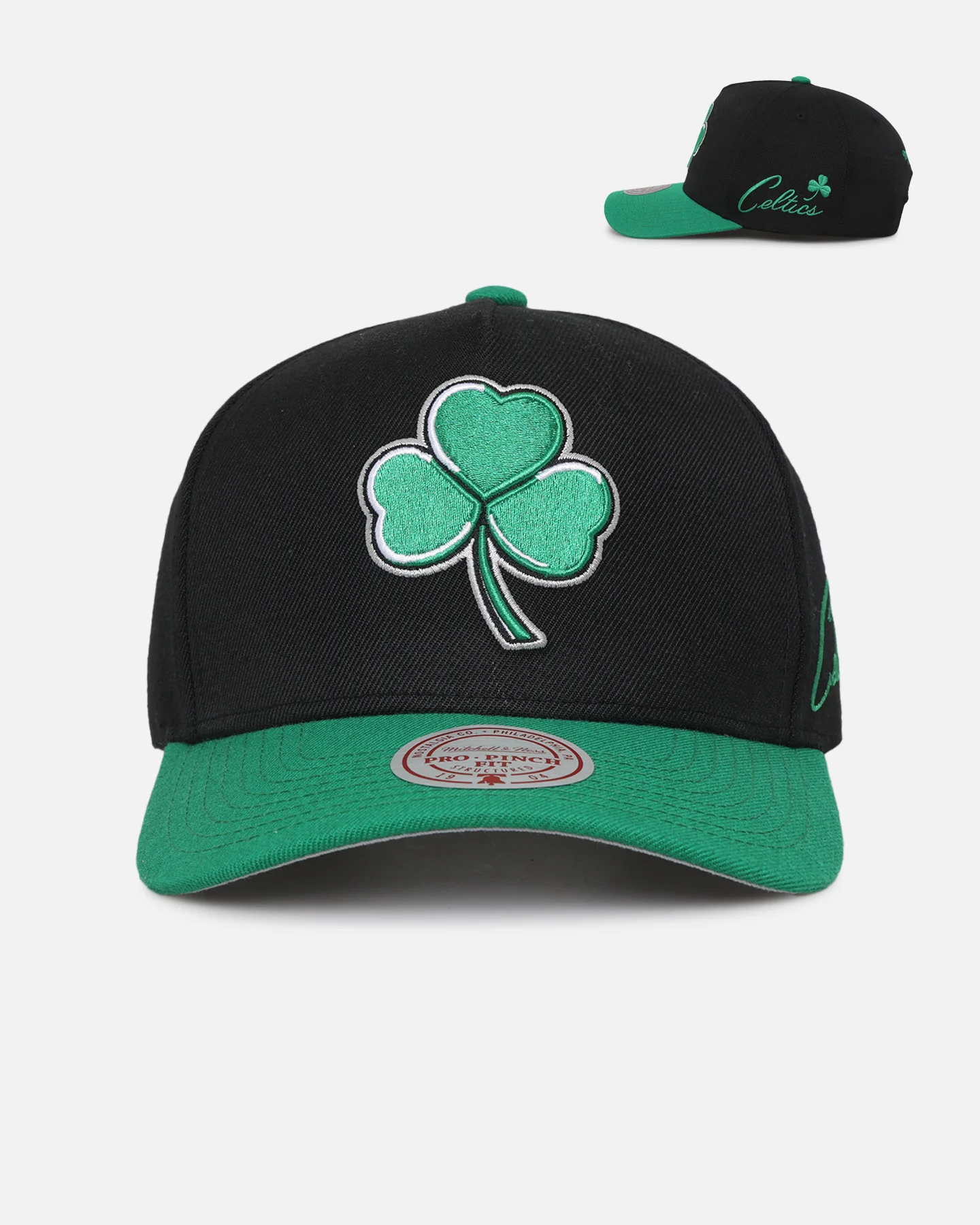 Mitchell & Ness Boston Celtics 'Luck of the Irish' Pro Crown Snapback Black/Green