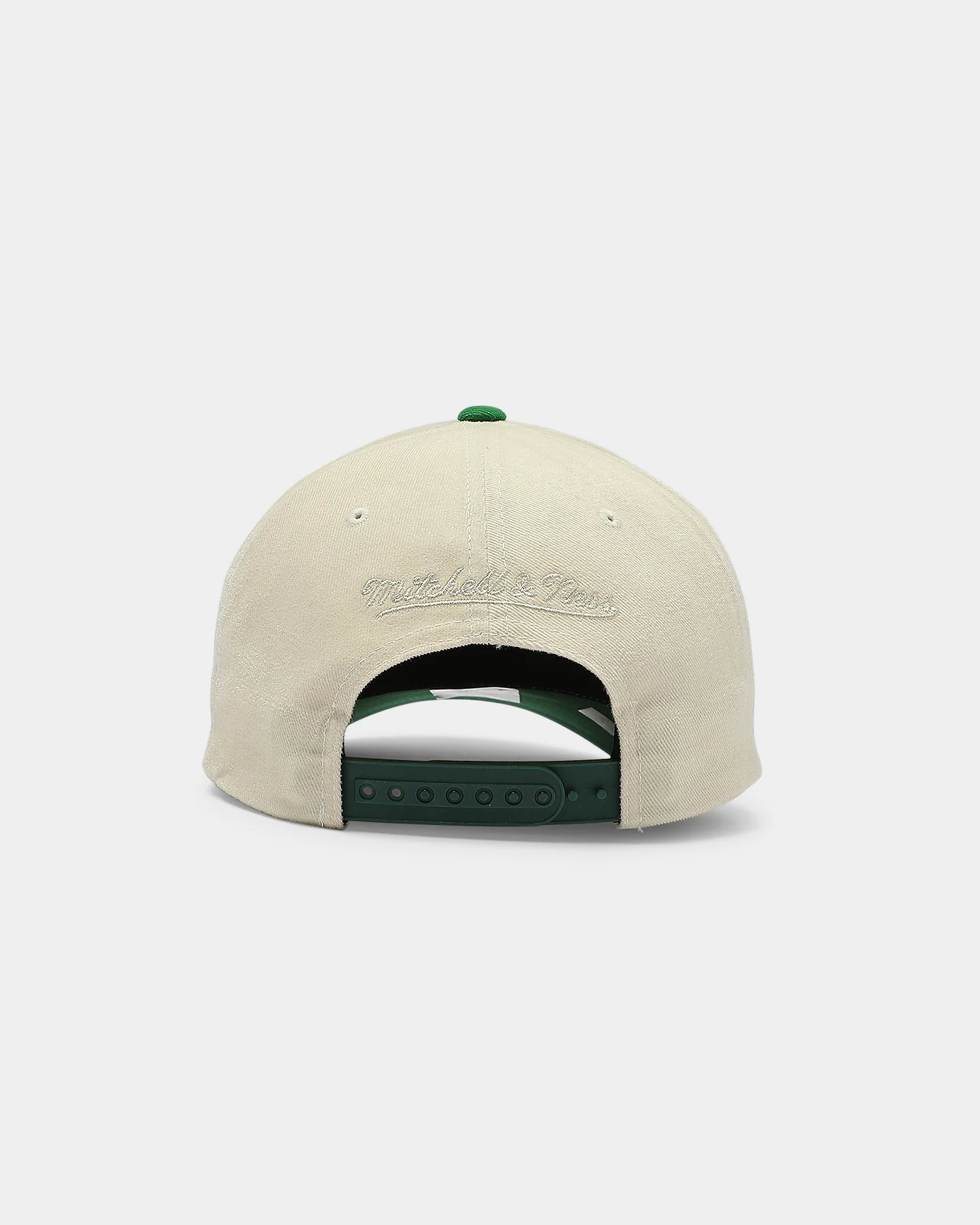 Mitchell & Ness Boston Celtics Pro Crown Snapback Off White/Green - Image 3
