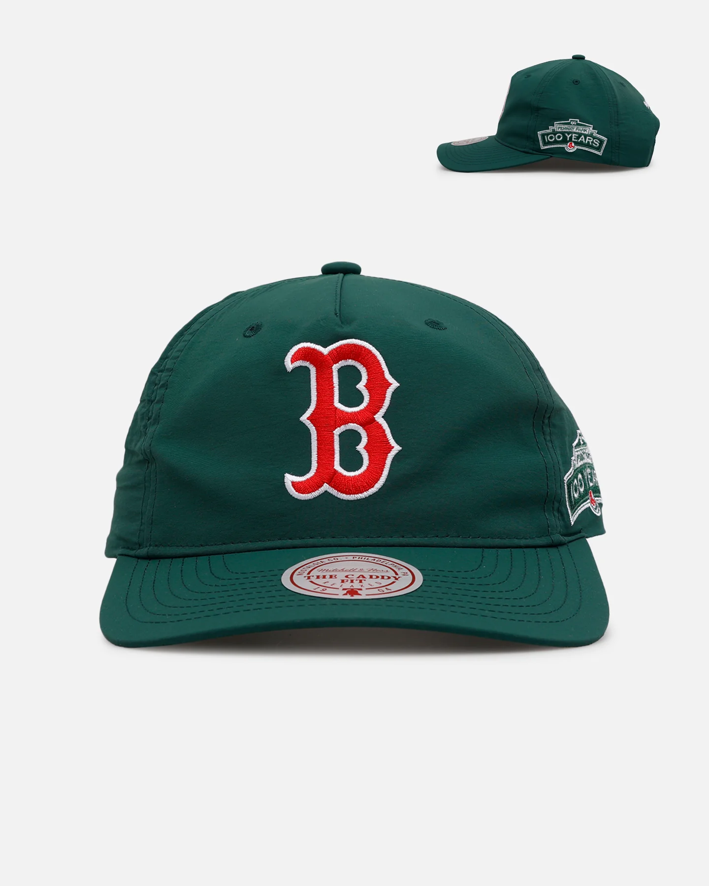 Mitchell & Ness Boston Red Sox 'Matte Nylon 2.0' Caddy Fit Snapback Green
