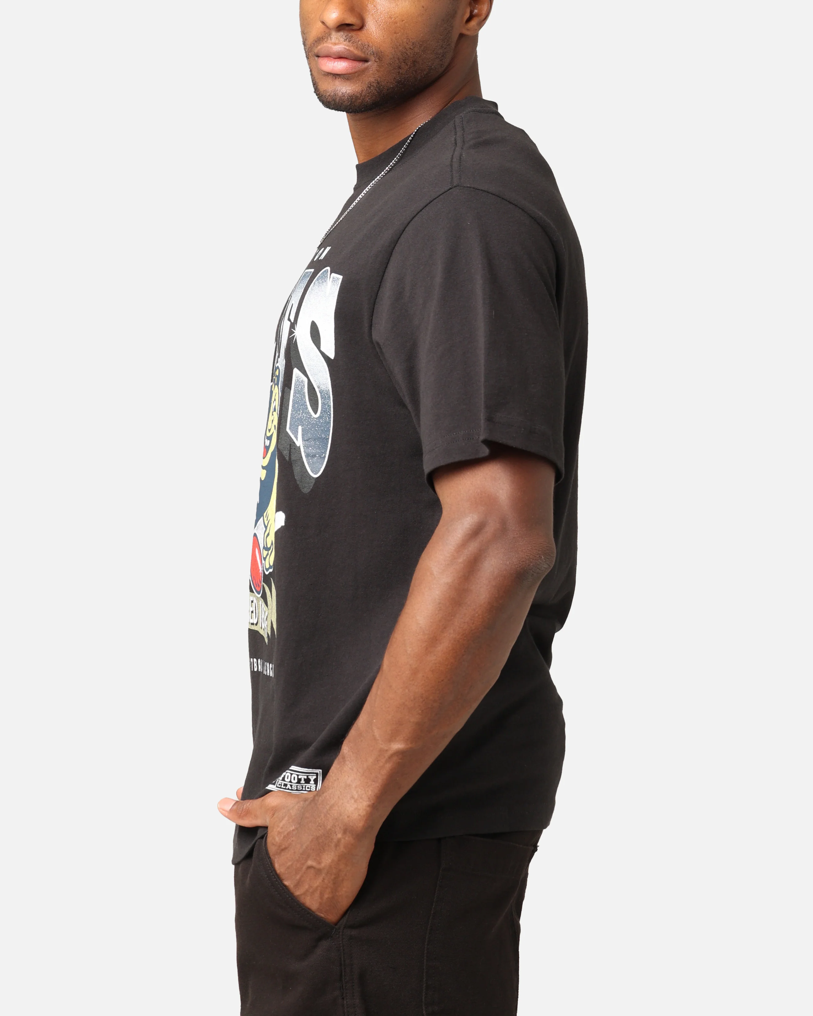Mitchell & Ness Carlton Blues Character T-Shirt Faded Black - Image 6