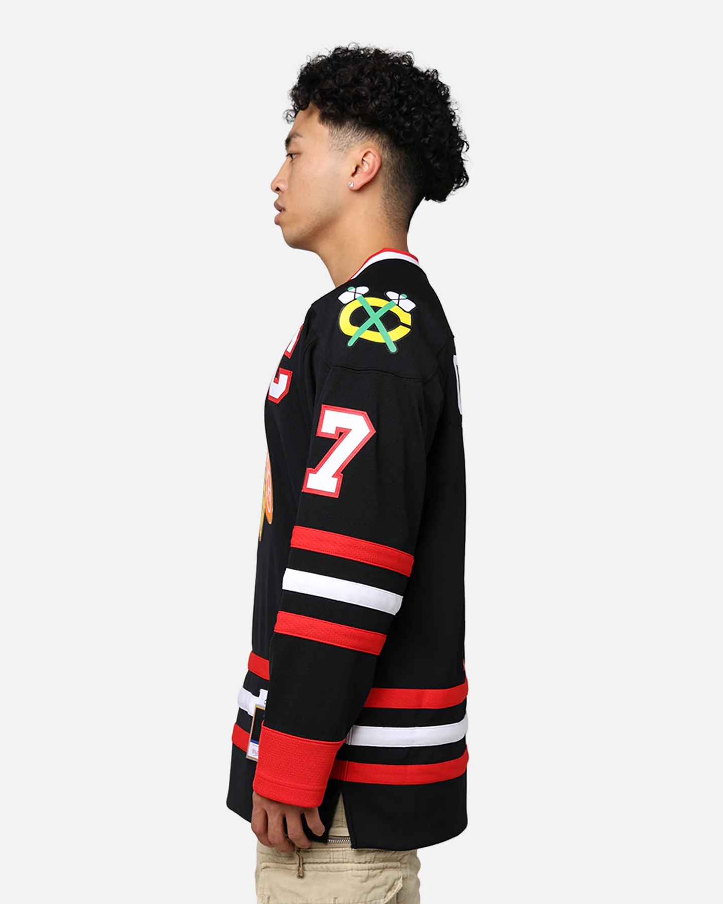 Mitchell & Ness Chicago Blackhawks Chris Chelios '97-98 Jersey Black - Image 7