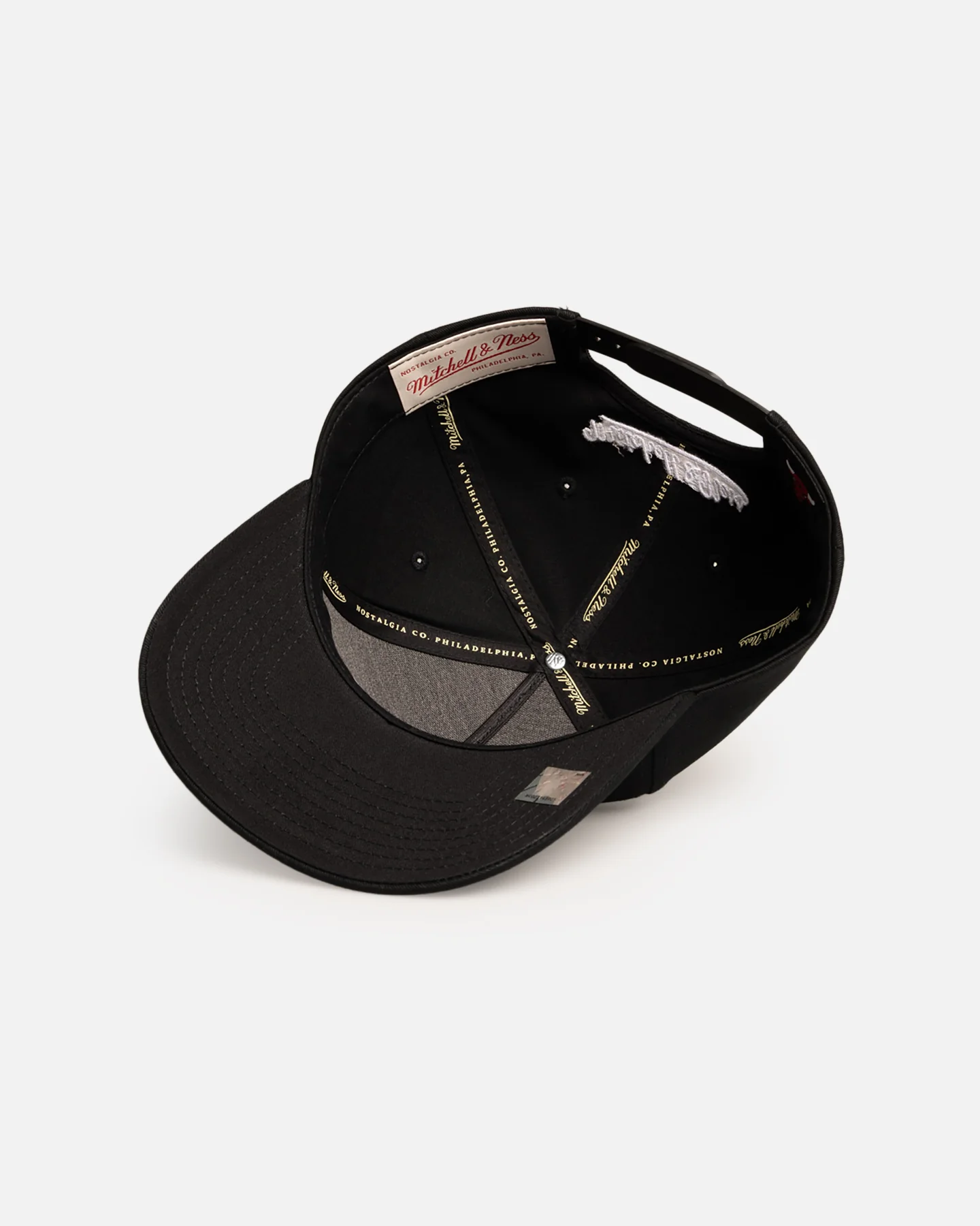 Mitchell & Ness Chicago Bulls 'Black Letter' Pro Pinch Snapback Black - Image 6