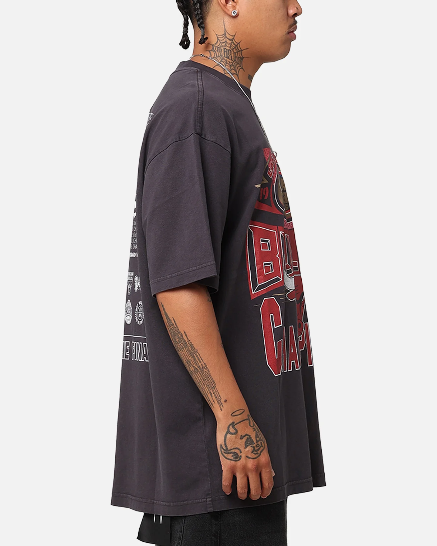 Mitchell & Ness Chicago Bulls Chisel Championship T-Shirt Black - Image 5
