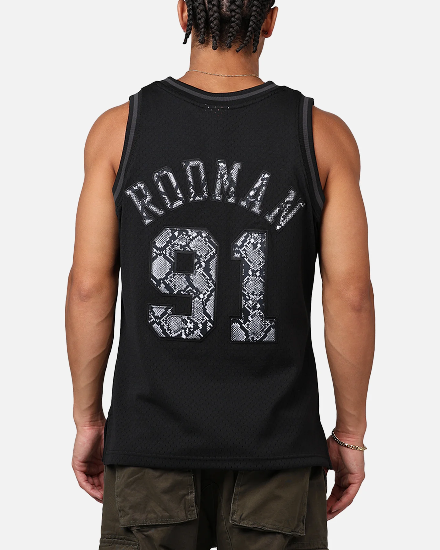 Mitchell & Ness Chicago Bulls Dennis Rodman '96-97 Leather Elegance Swing Jersey Black - Image 2