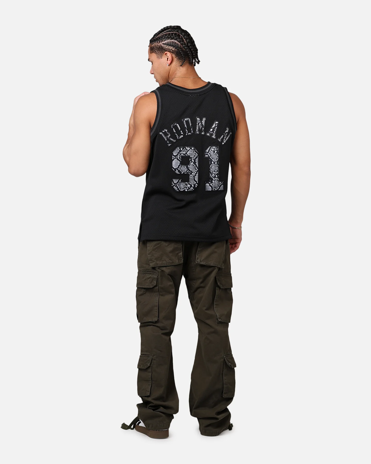 Mitchell & Ness Chicago Bulls Dennis Rodman '96-97 Leather Elegance Swing Jersey Black - Image 6