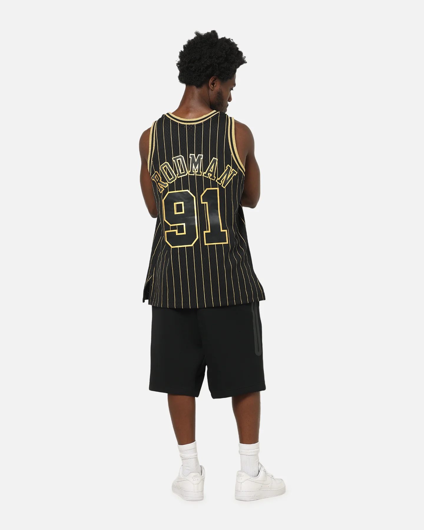 Mitchell & Ness Chicago Bulls Dennis Rodman Swing Jersey Black/Gold - Image 4