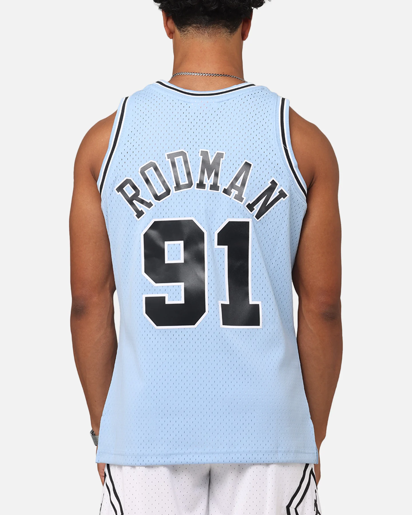 Mitchell & Ness Chicago Bulls Dennis Rodman 'Vapor Blue' Jersey Light Blue - Image 2