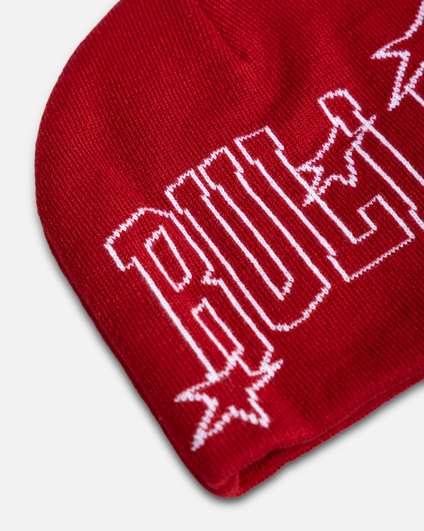 Mitchell & Ness Chicago Bulls Outer Limits Skull Beanie Red - Image 4