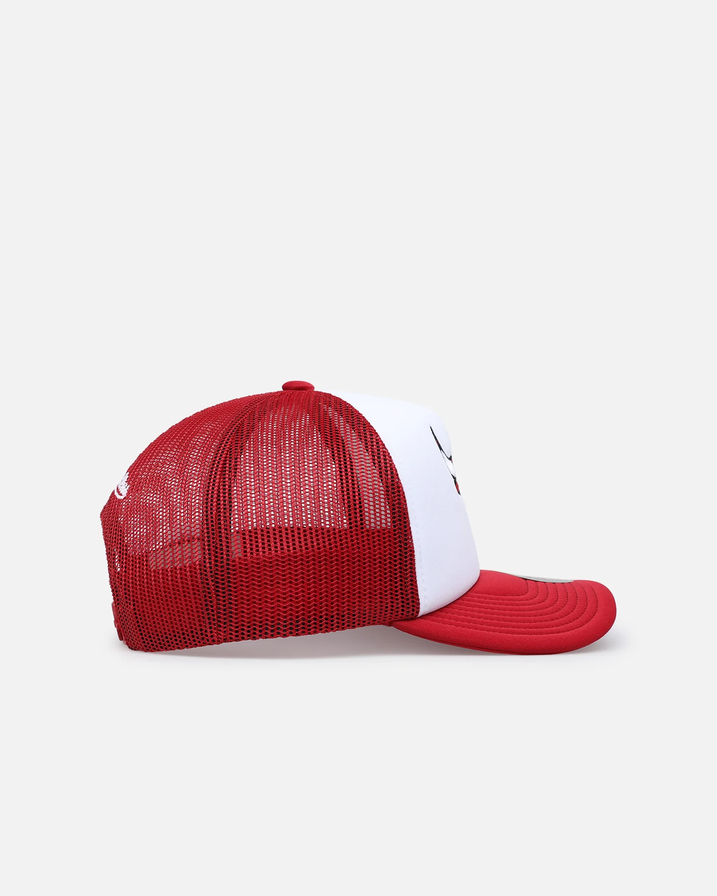 Mitchell & Ness Chicago Bulls Team Foam Trucker Snapback Red/White - Image 3