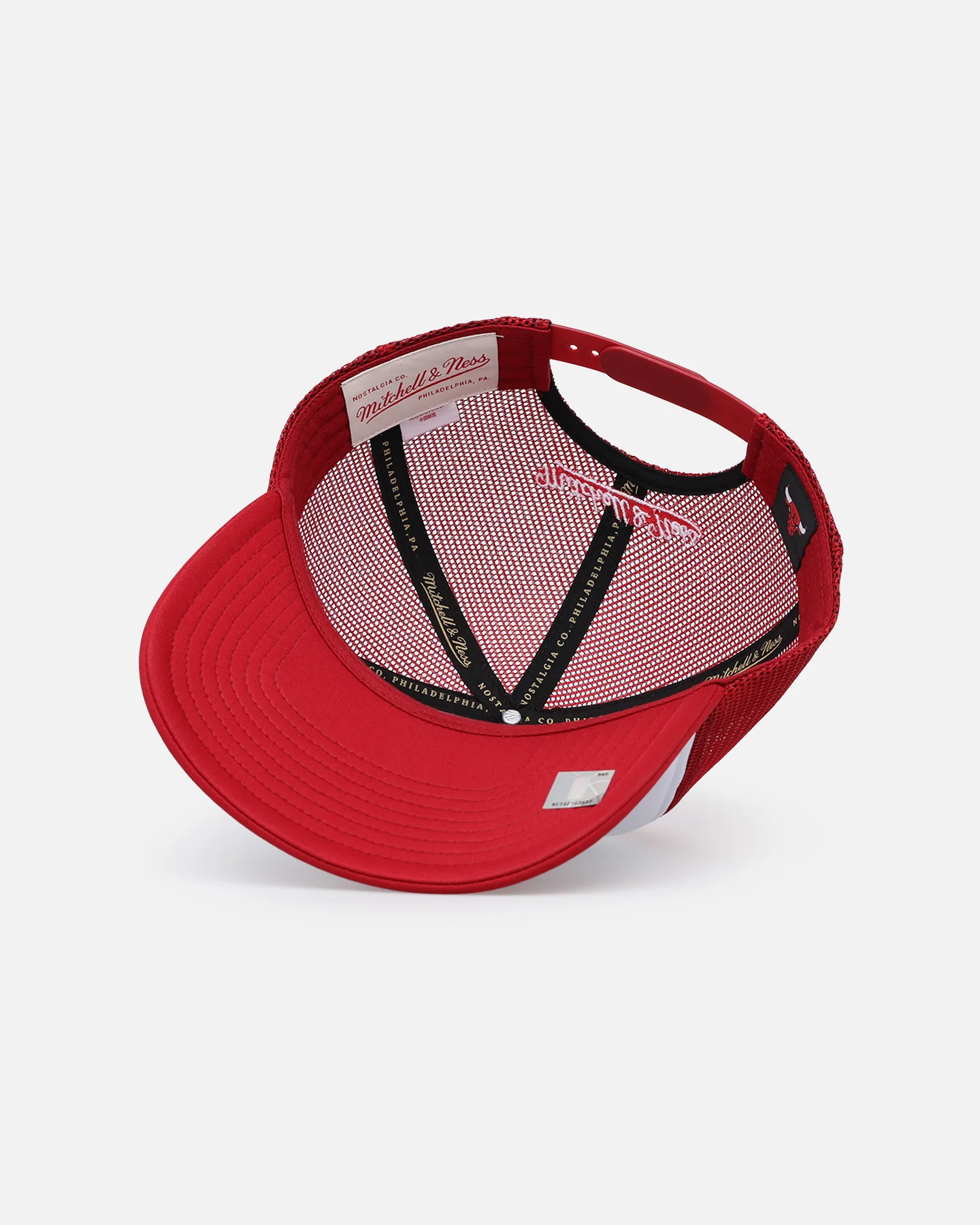 Mitchell & Ness Chicago Bulls Team Foam Trucker Snapback Red/White - Image 6