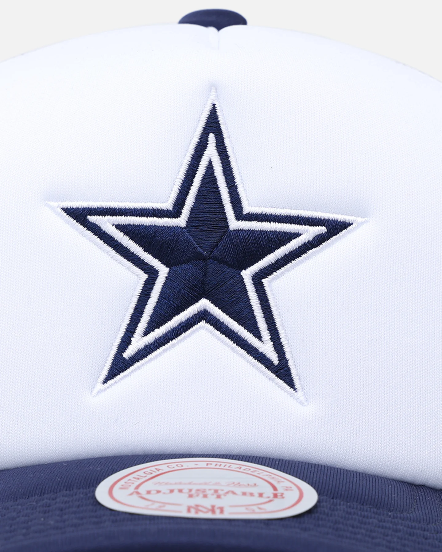 Mitchell & Ness Dallas Cowboys Logo Foam Trucker Snapback Blue/White - Image 5