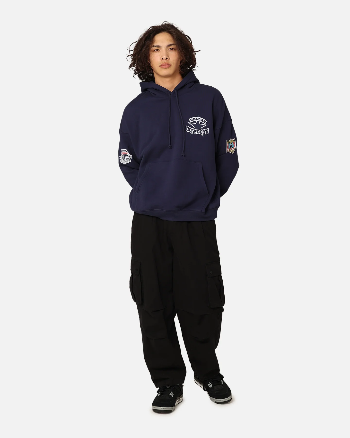 Mitchell & Ness Dallas Cowboys Super Bowl World Hoodie Navy - Image 8