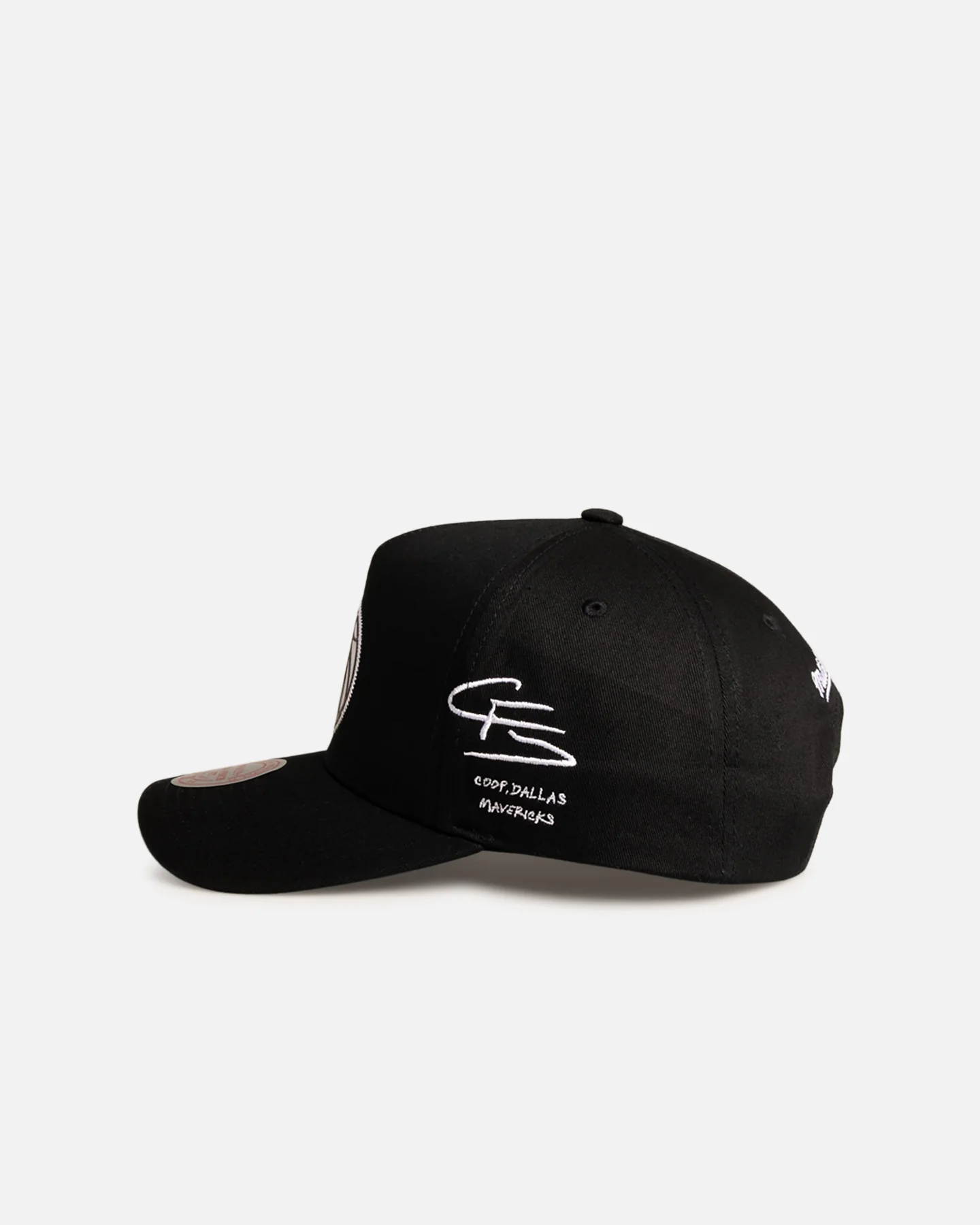Mitchell & Ness Dallas Mavericks Cooper Flagg 'Signature' Pro Pinch Snapback Black - Image 3