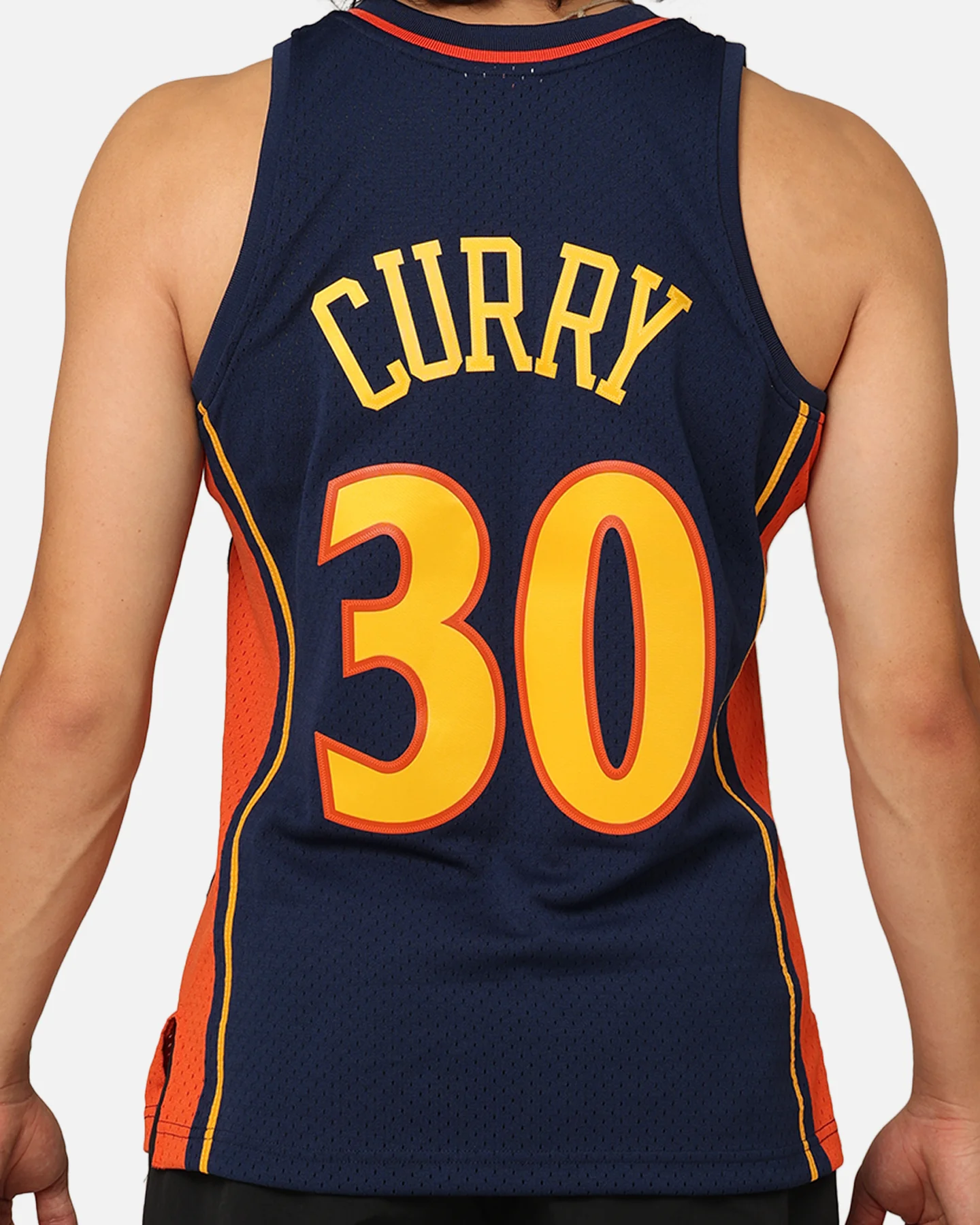 Mitchell & Ness Golden State Warriors Stephen Curry #30 '09-'10 Home Swingman Jersey Navy - Image 5