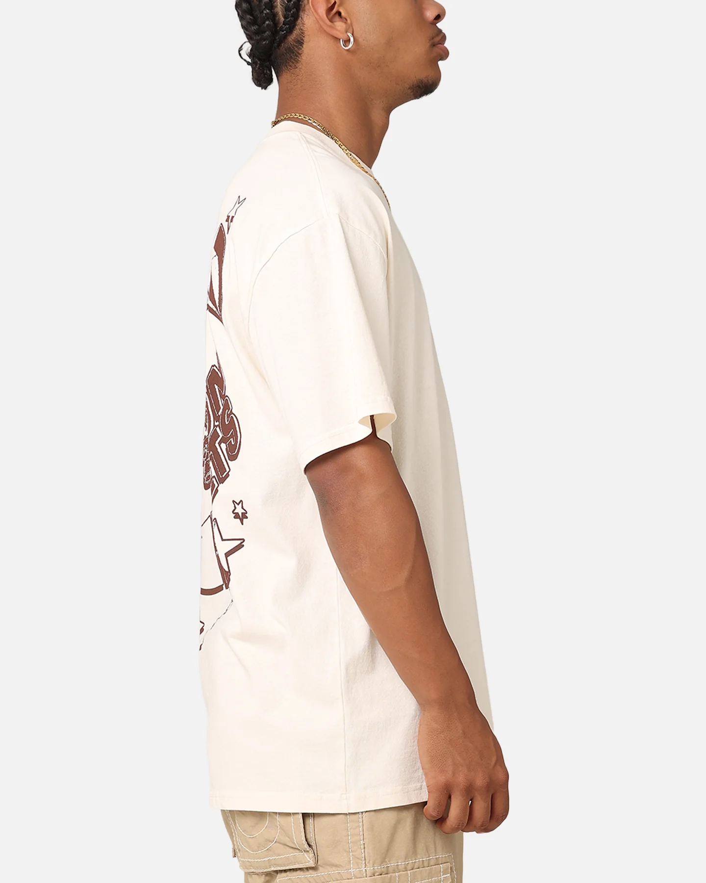 Mitchell & Ness Houston Rockets Space Age T-Shirt Ecru - Image 5