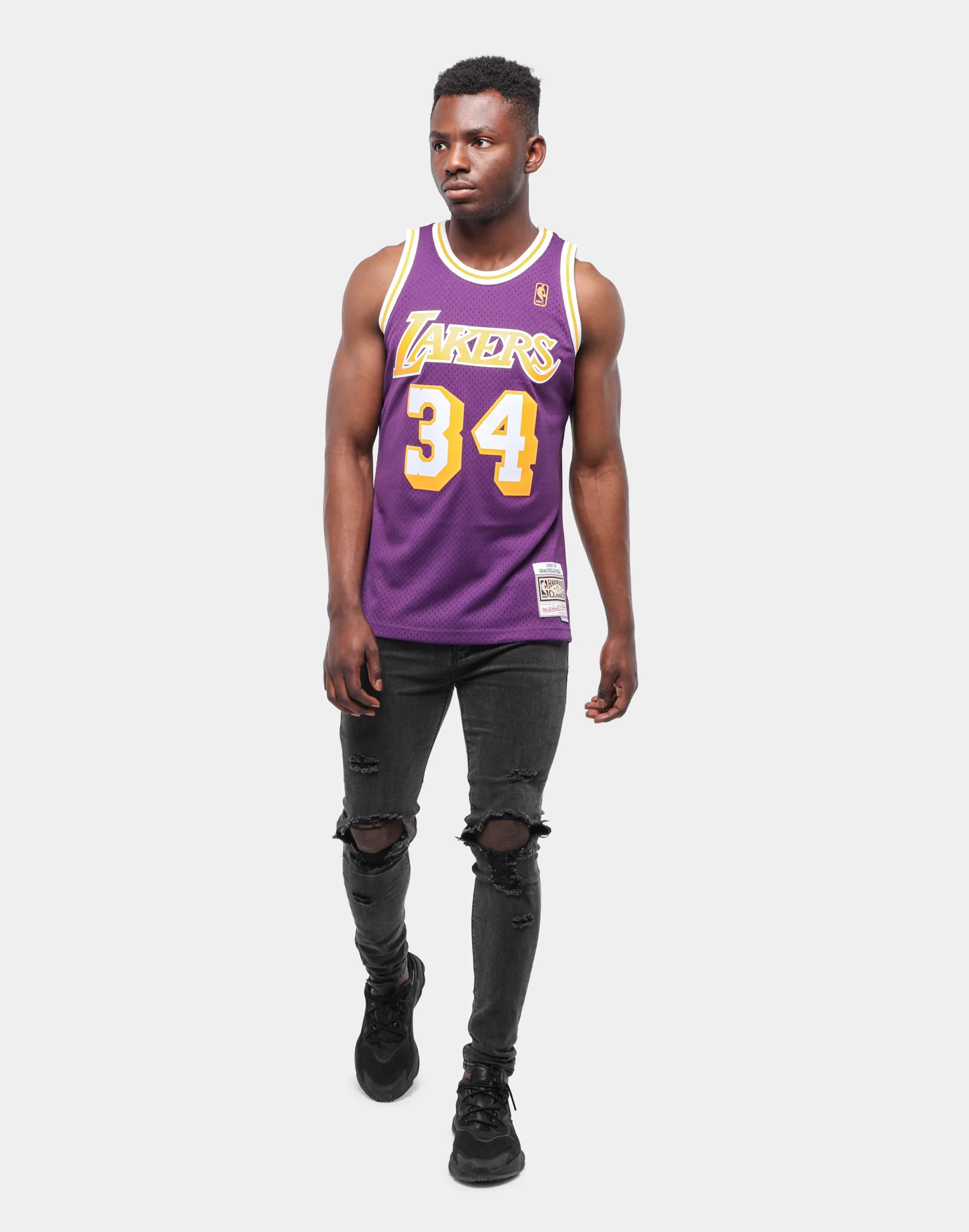 Mitchell & Ness Los Angeles Lakers Shaquille O'Neal #34 Swingman Jersey Purple - Image 3