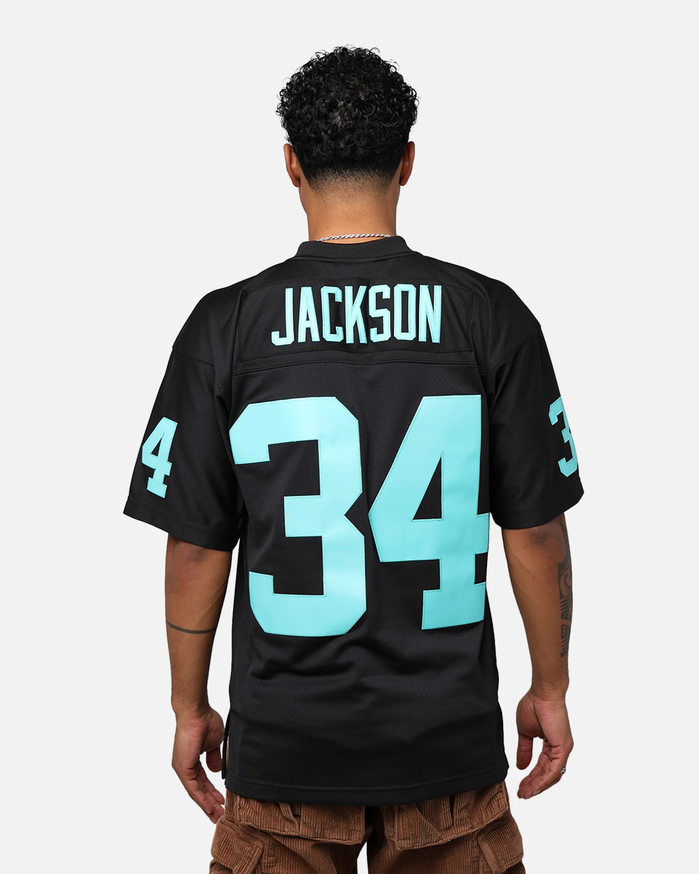 Mitchell & Ness Las Vegas Raiders Bo Jackson '88-89 Legacy Jersey Black/Ice Blue - Image 5