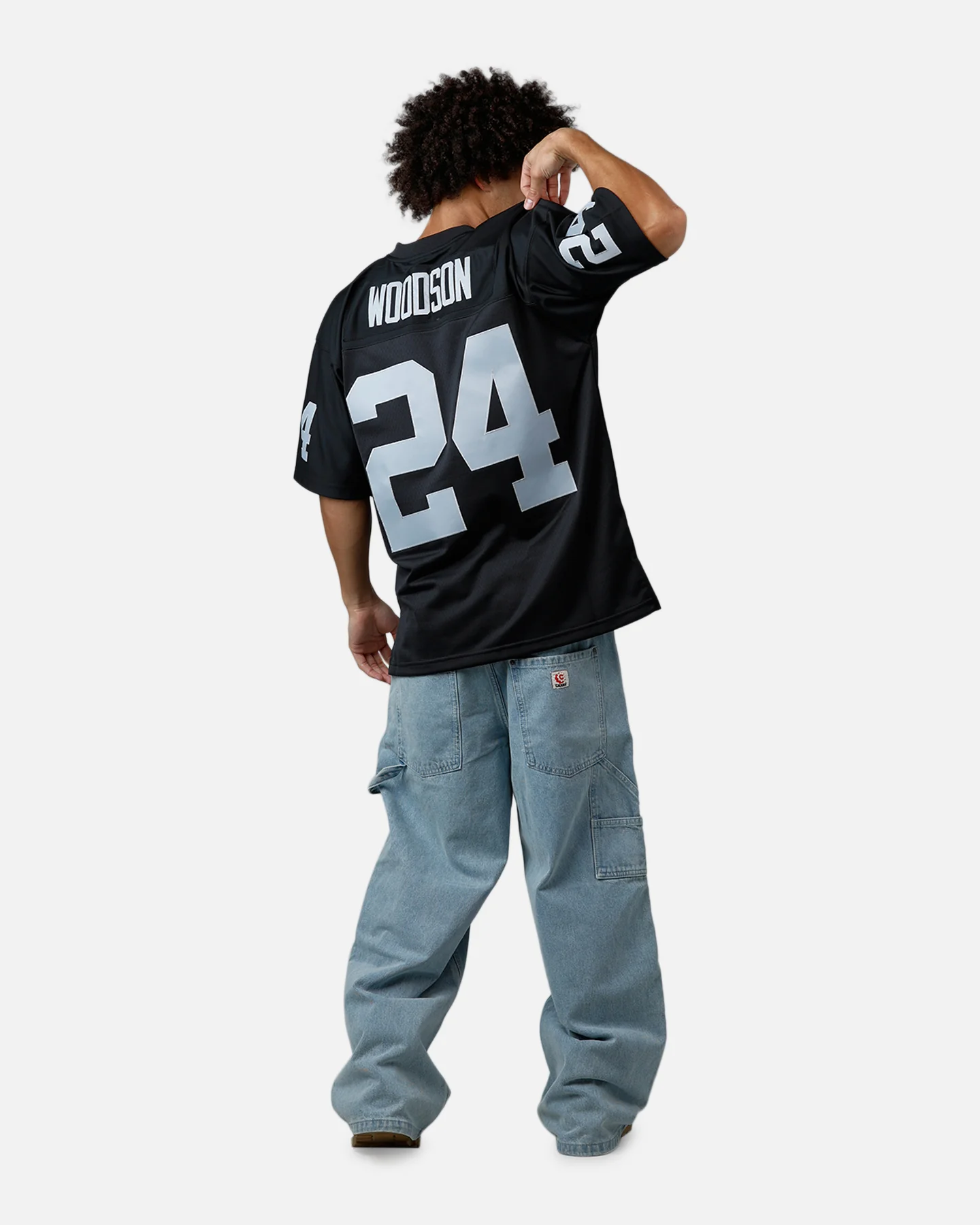Mitchell & Ness Las Vegas Raiders Charles Woodson #24 1998 Legacy Jersey Black - Image 6