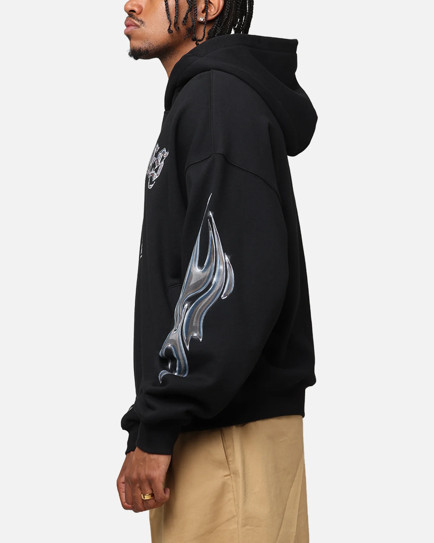 Mitchell & Ness Las Vegas Raiders Chrome Nation Hoodie Black - Image 5