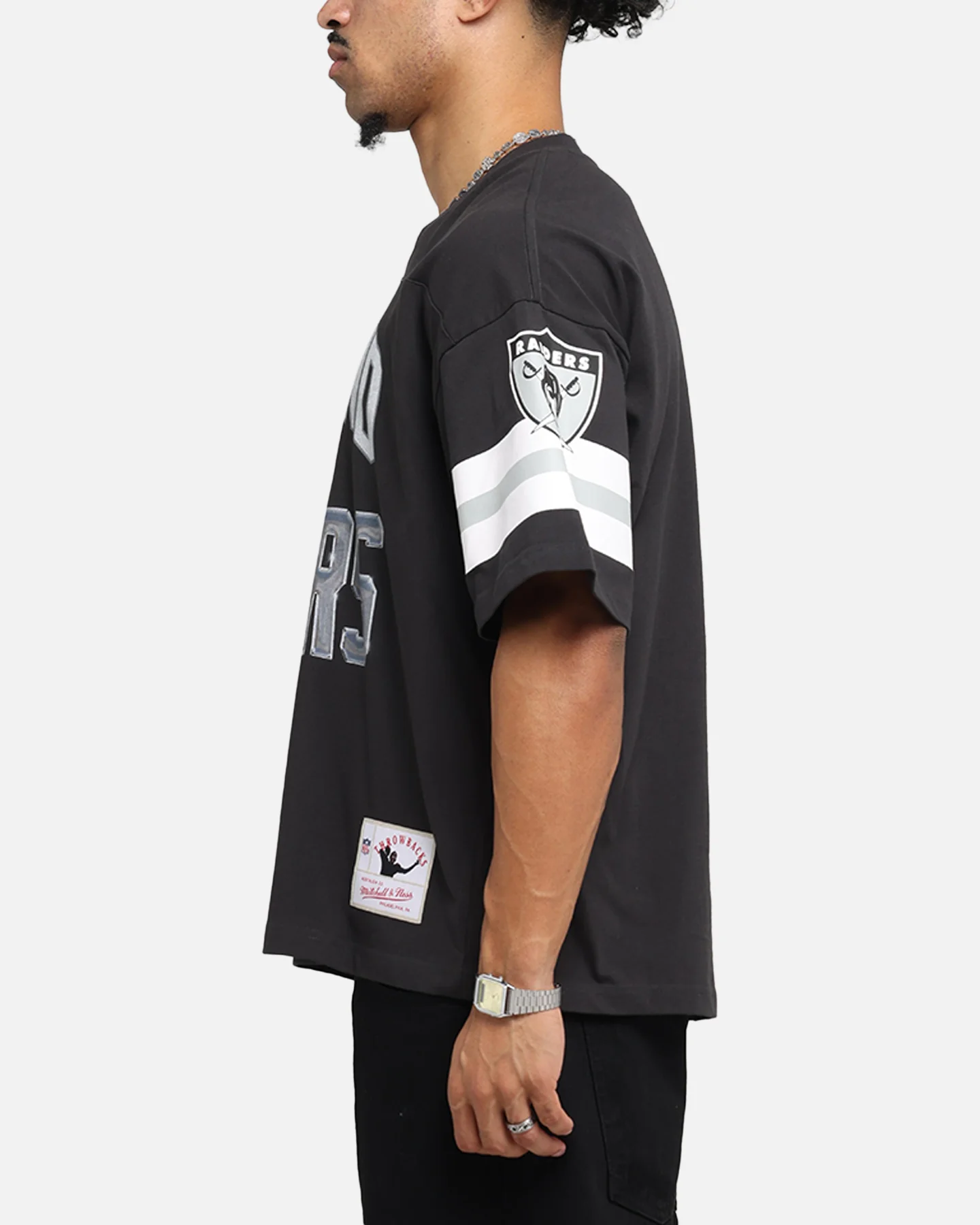 Mitchell & Ness Las Vegas Raiders XVIII Boxy T-Shirt Faded Black - Image 5