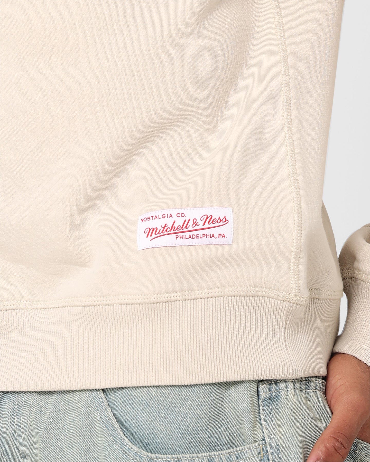 Mitchell & Ness Los Angeles Lakers Basic Team Logo Crewneck Clay - Image 7