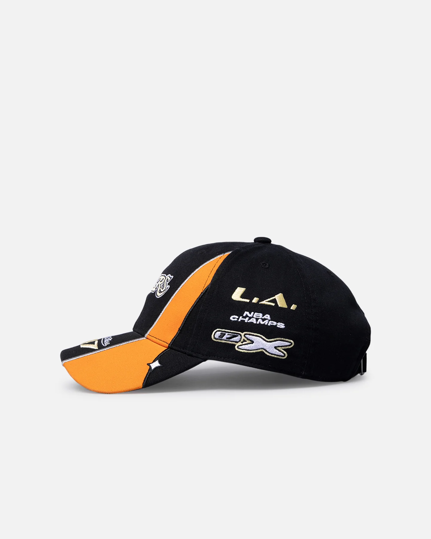 Mitchell & Ness Los Angeles Lakers Circuit Strapback Black/Orange - Image 4