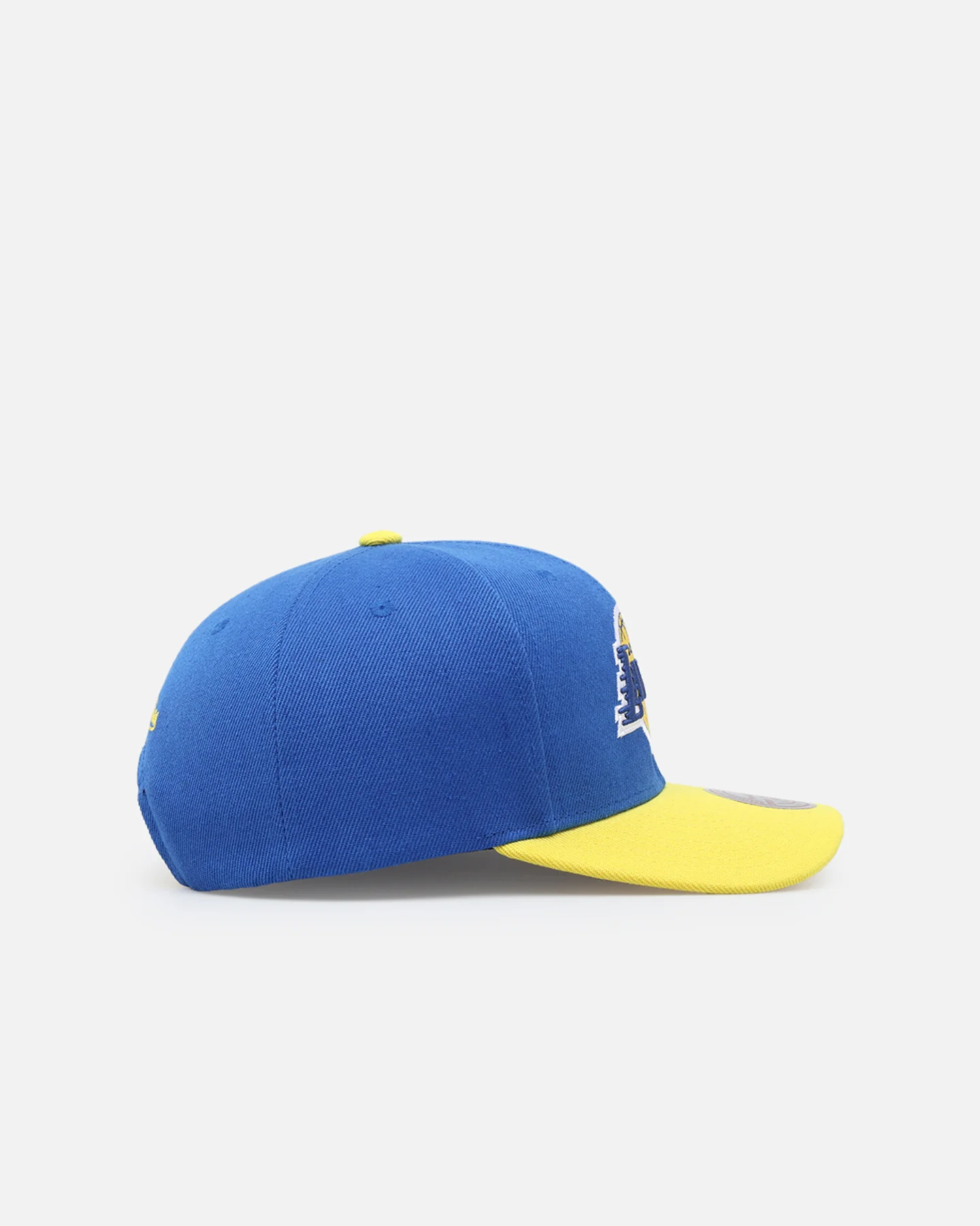Mitchell & Ness Los Angeles Lakers 'College Twist' Pro Crown Snapback Blue/Yellow - Image 3